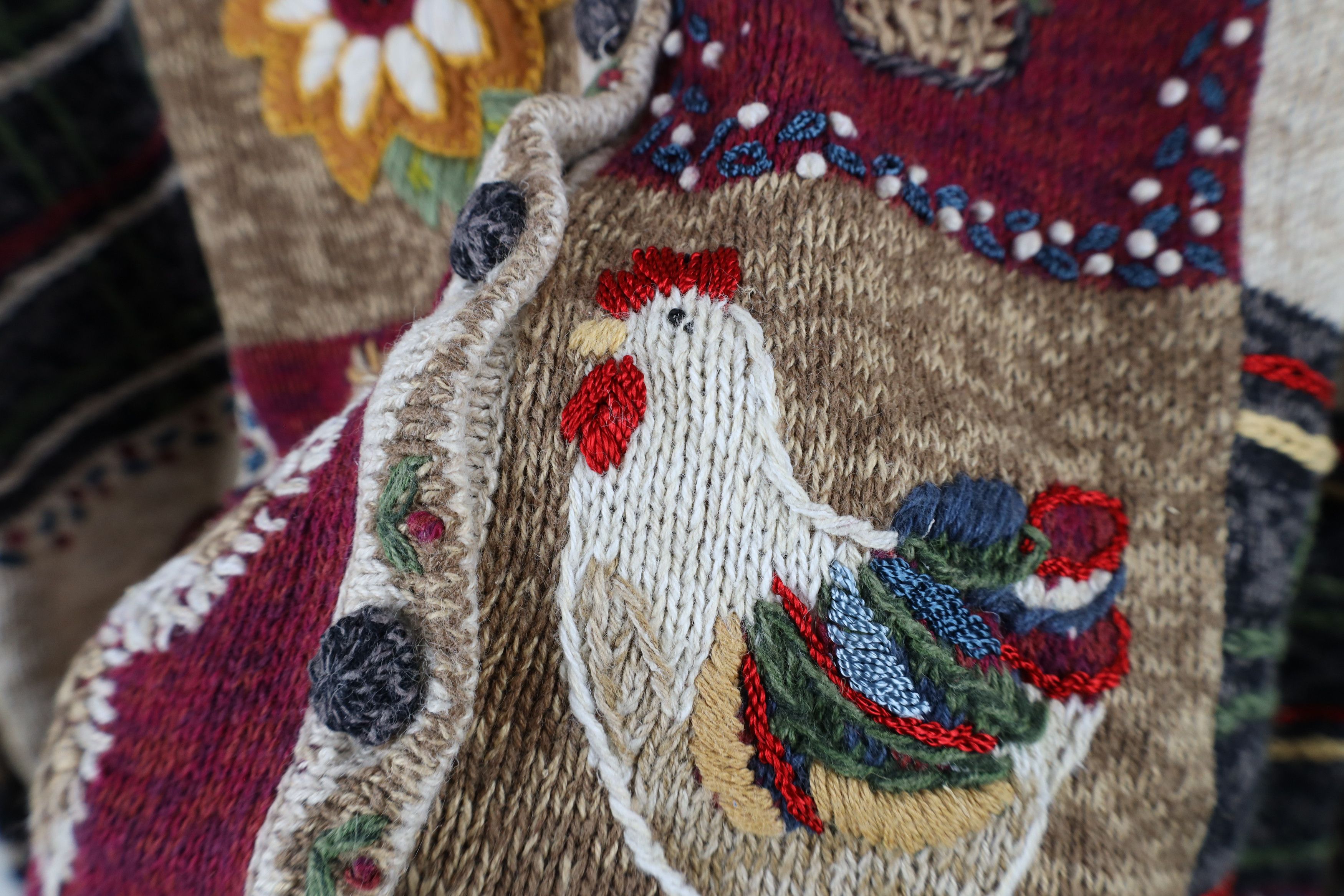 Vintage Vintage Y2K Country Primitive Flower Cardigan Sweater Size XL / US 12-14 / IT 48-50 - 7 Thumbnail