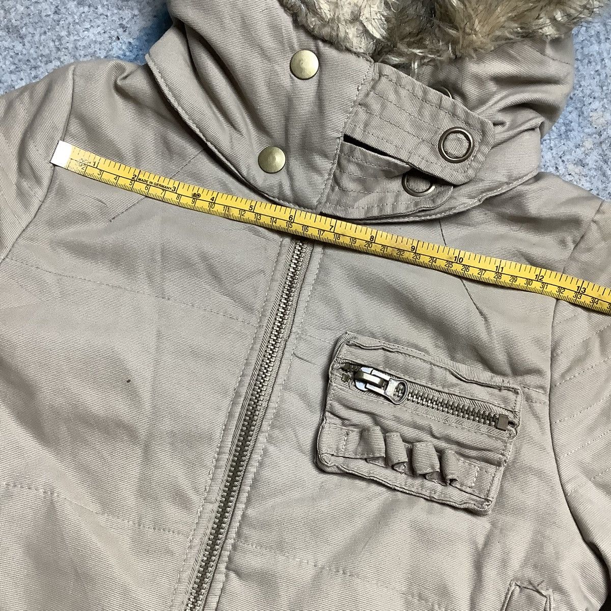If Six Was Nine Japanese Brand Military Fur Fall Down Jacket Size US XS / EU 42 / 0 - 17 Thumbnail