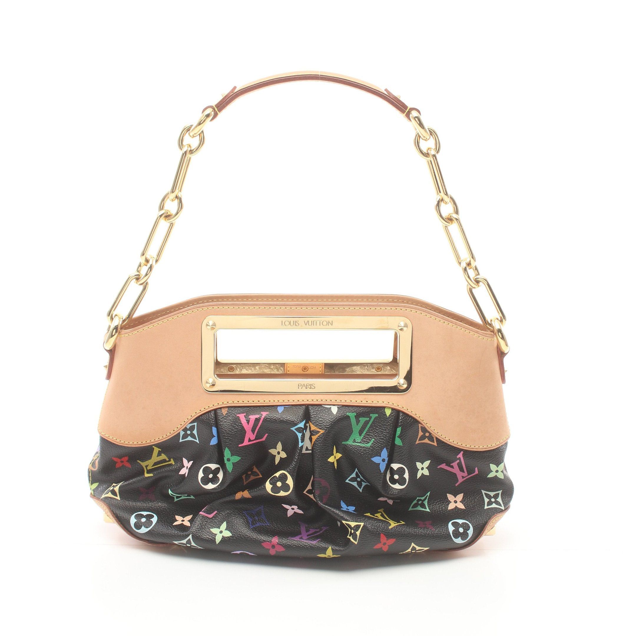 Louis Vuitton Louis Vuitton Judy Pm Monogram Multicolor Noir Chain Shoulder Bag Leather Black Size ONE SIZE - 1 Thumbnail
