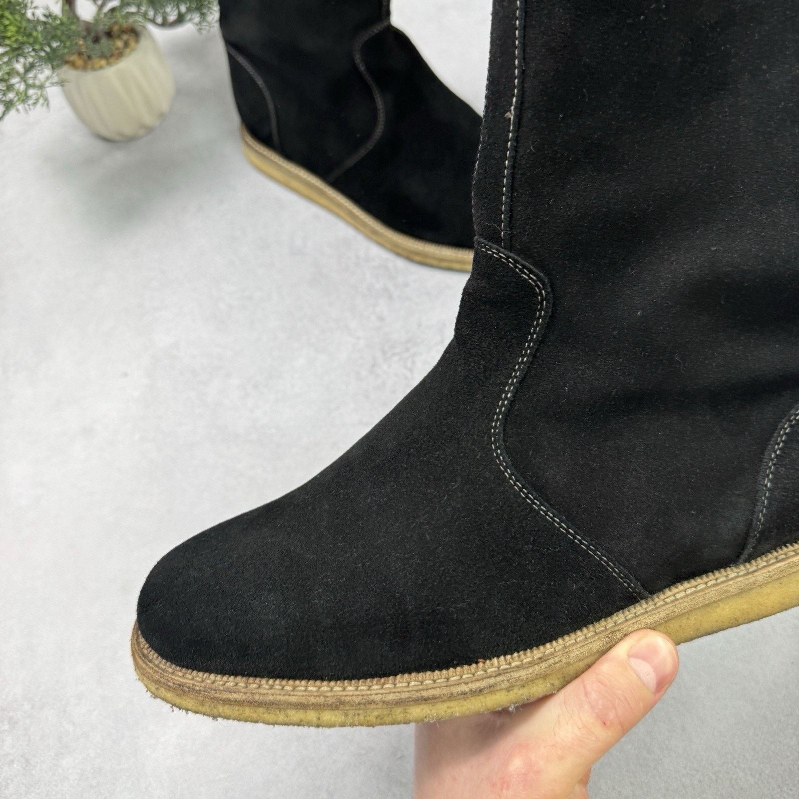 Gucci Gucci Men High Suede Fur Boot Winter Black Size US 9 Size US 9 / EU 42 - 18 Thumbnail