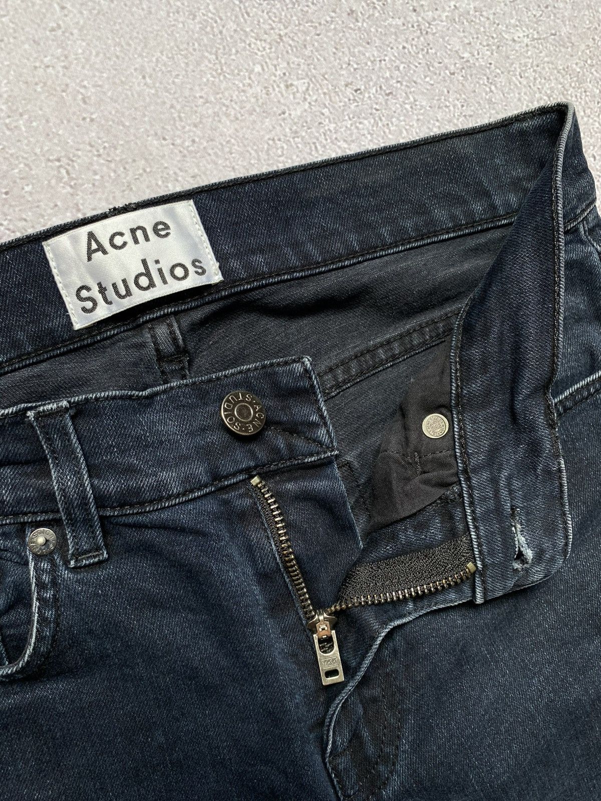Acne Studios Acne Studios Ace Blue/Black Jeans Pants Size US 28 / EU 44 - 6 Thumbnail