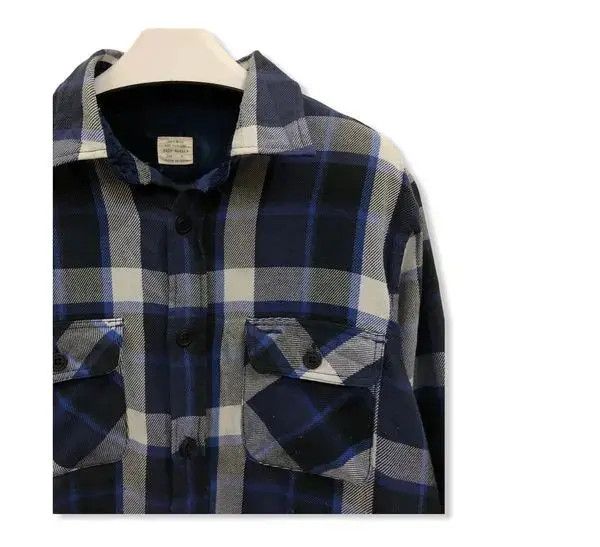 Japanese Brand Japanese Brand Back Number Plaid Tartan Flannel Shirt 👕 Size US M / EU 48-50 / 2 - 2 Thumbnail