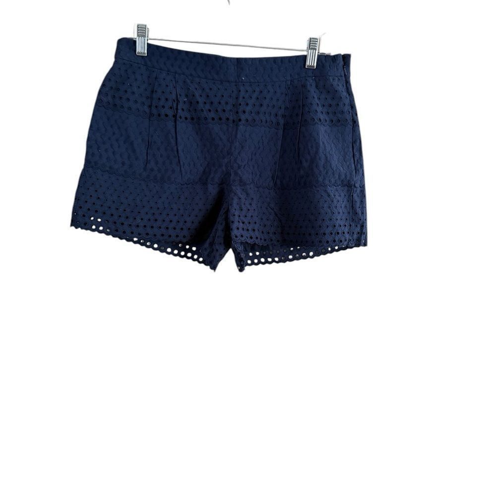 J.Crew J.Crew size 6 blue lace shorts, side pocket side zipper Size 28" / US 6 / IT 42 - 9 Thumbnail