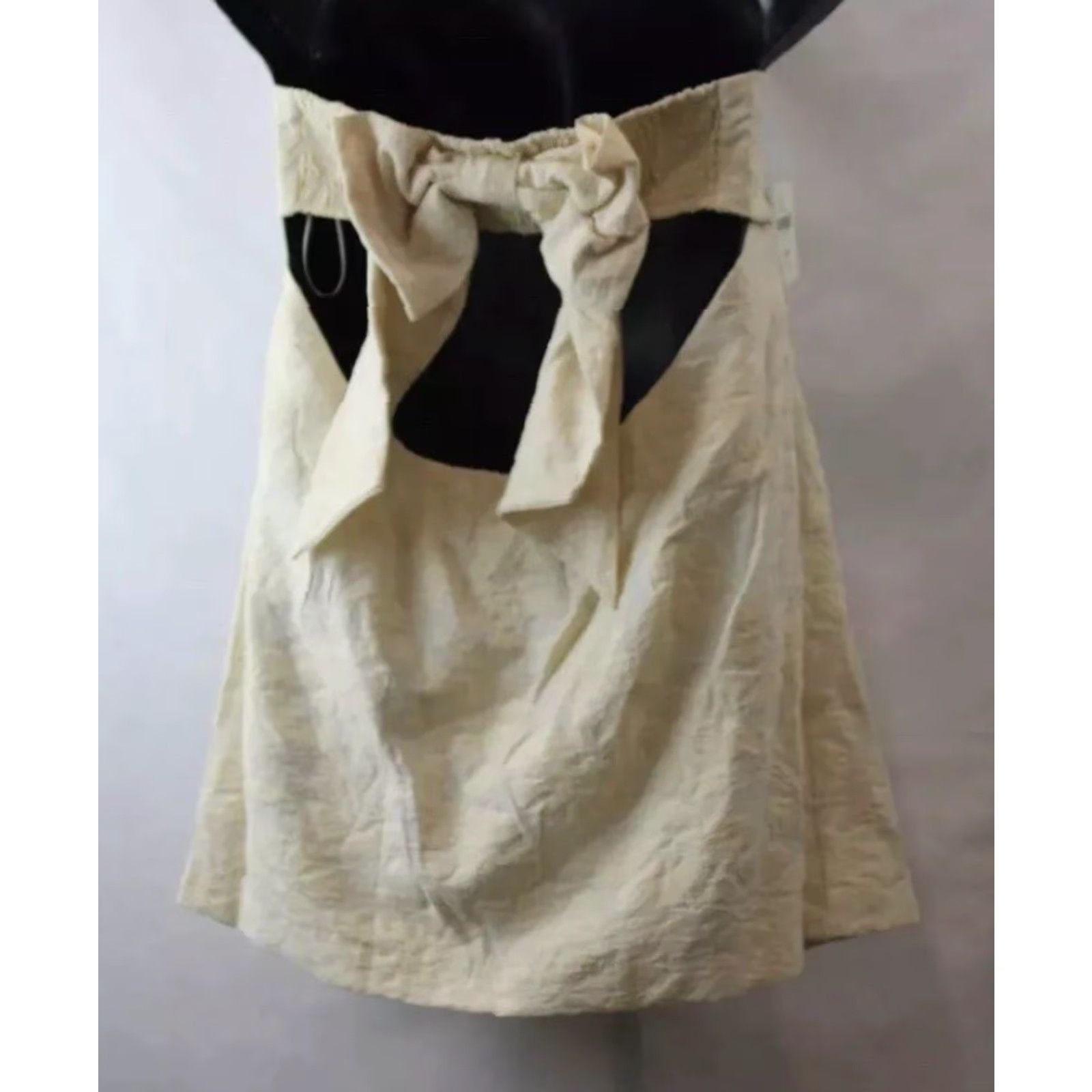 Anthropologie VINTAGE NWT Women Anthropologie Beige Textured Floral Pattern Strapless Dress Size 20 W Size 3XL / US 20-22 - 2 Thumbnail