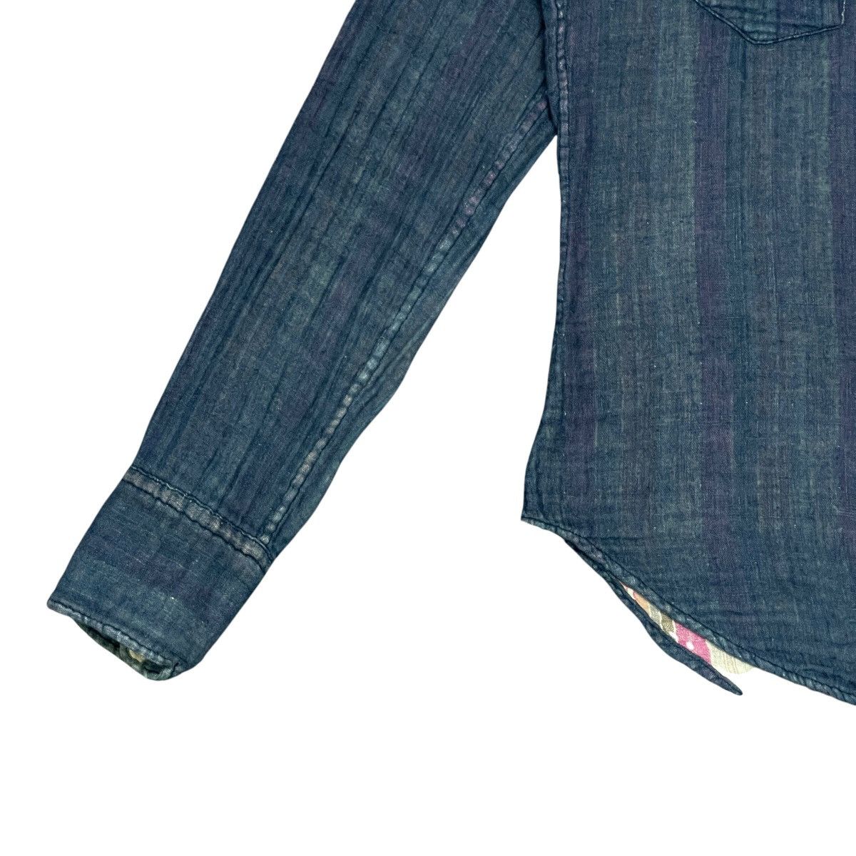 45rpm Vintage 45rpm Japan Indigo Lined Unisex Western Denim Shirt Size US M / EU 48-50 / 2 - 7 Thumbnail