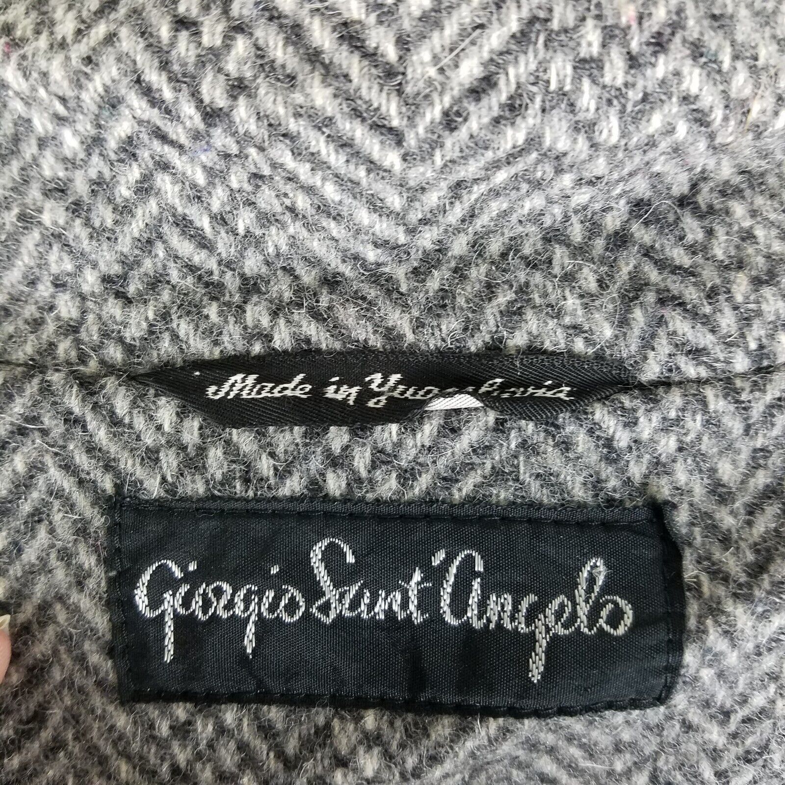 Vintage VTG Giorgio Sant Angelo Double Breasted Wool Blazer Jacket Size XL / US 12-14 / IT 48-50 - 6 Thumbnail