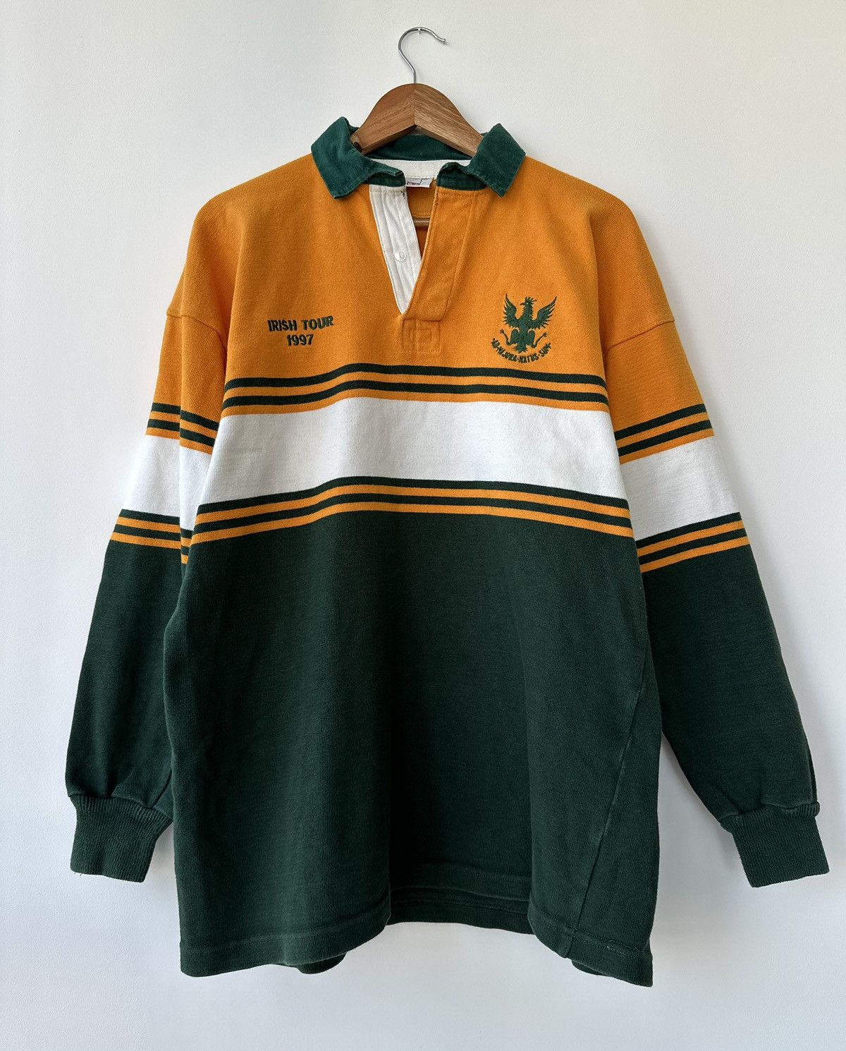 Vintage Irish Tour 1997 Rugby Peveril Sweater Shirt Long Sleeve XL Size US XL / EU 56 / 4 - 1 Thumbnail