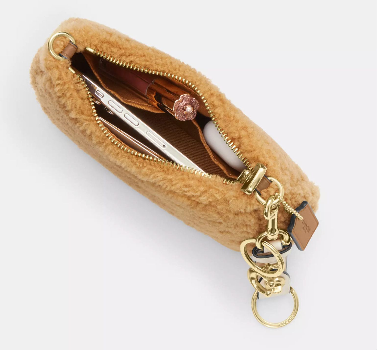 Coach Teri Mini Crossbody Bag In Shearling CDA84 Size ONE SIZE - 17 Thumbnail