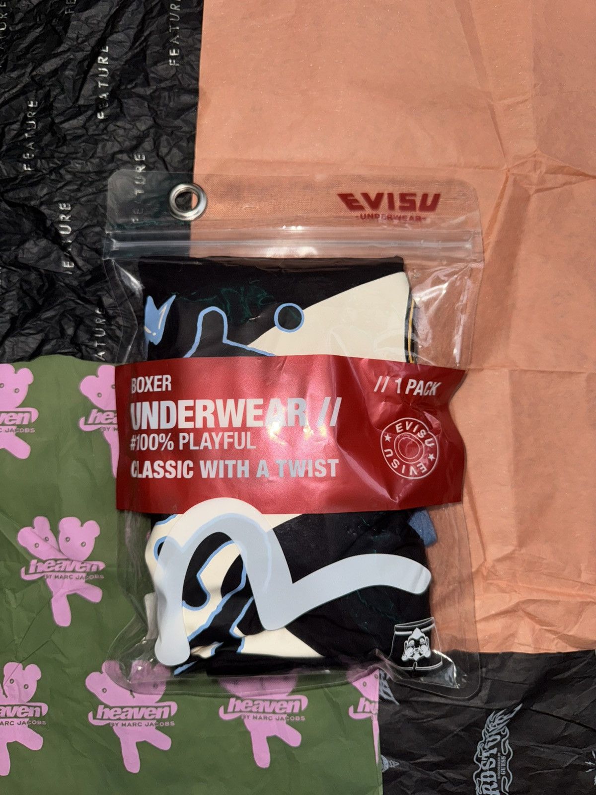 Evisu EVISU BOXERS UNDERWEAR - Custom RARE Size 32 - 1 Thumbnail
