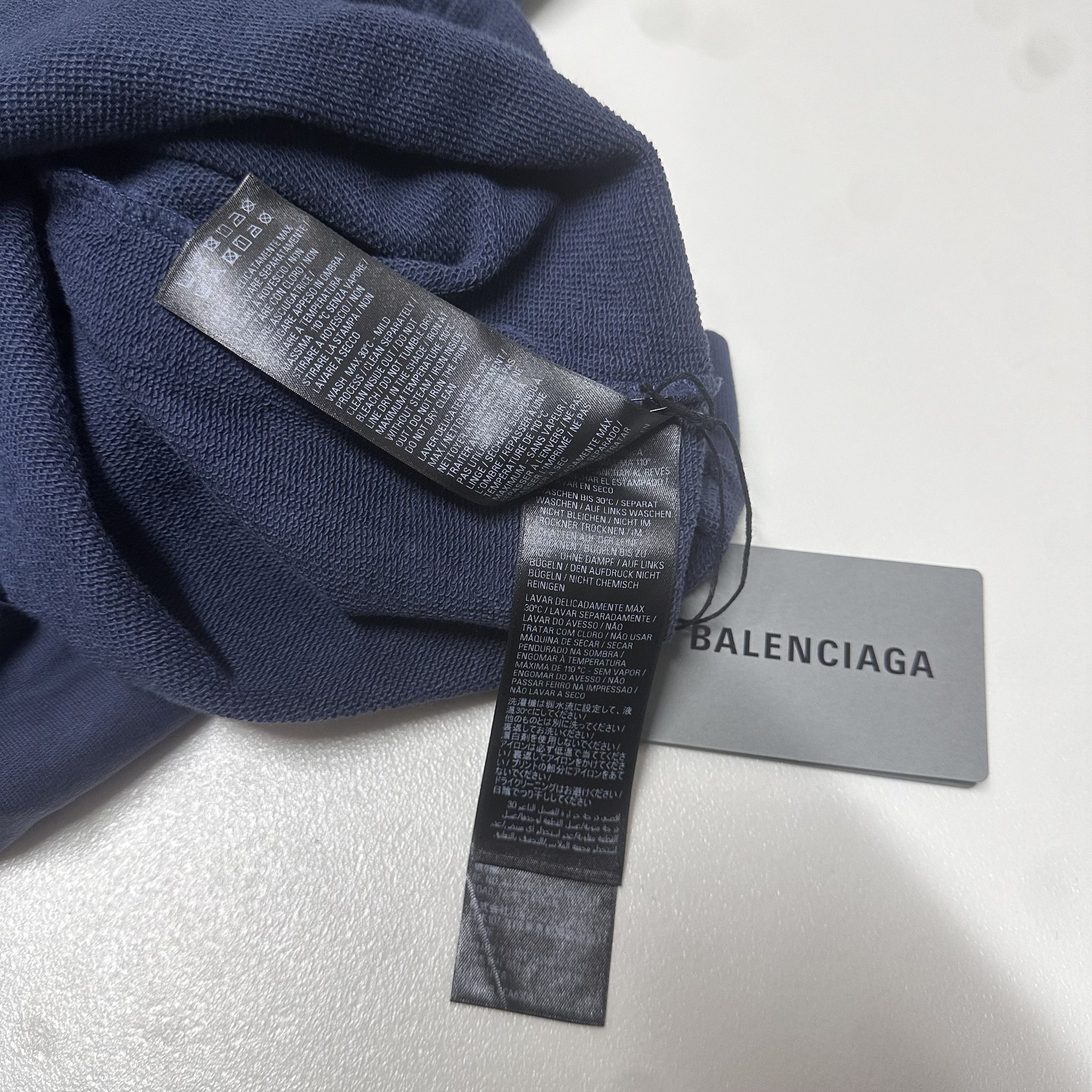 Balenciaga BALENCIAGA size L Bitcoin Blue hoodie sweatshirt large Size US L / EU 52-54 / 3 - 10 Thumbnail