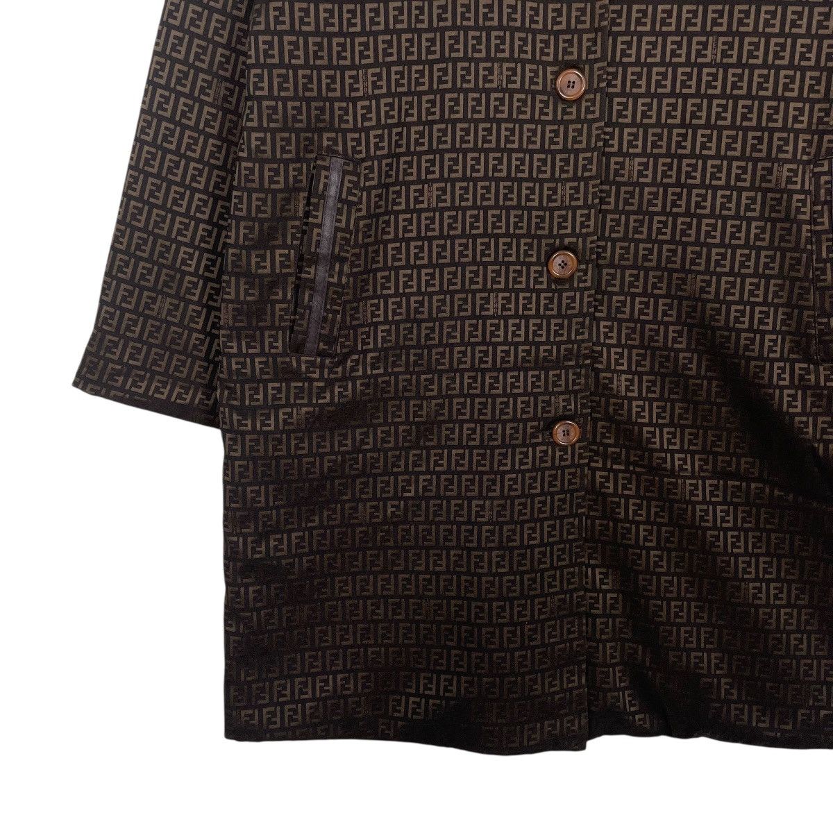 Fendi Vintage Fendi Zucca Monogram Trenchcoat Size M / US 6-8 / IT 42-44 - 4 Thumbnail