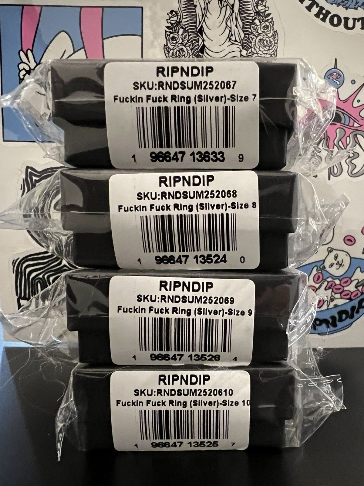RIPNDIP RIPNDIP FUCKIN FUCK RING (SILVER) Size ONE SIZE - 4 Thumbnail