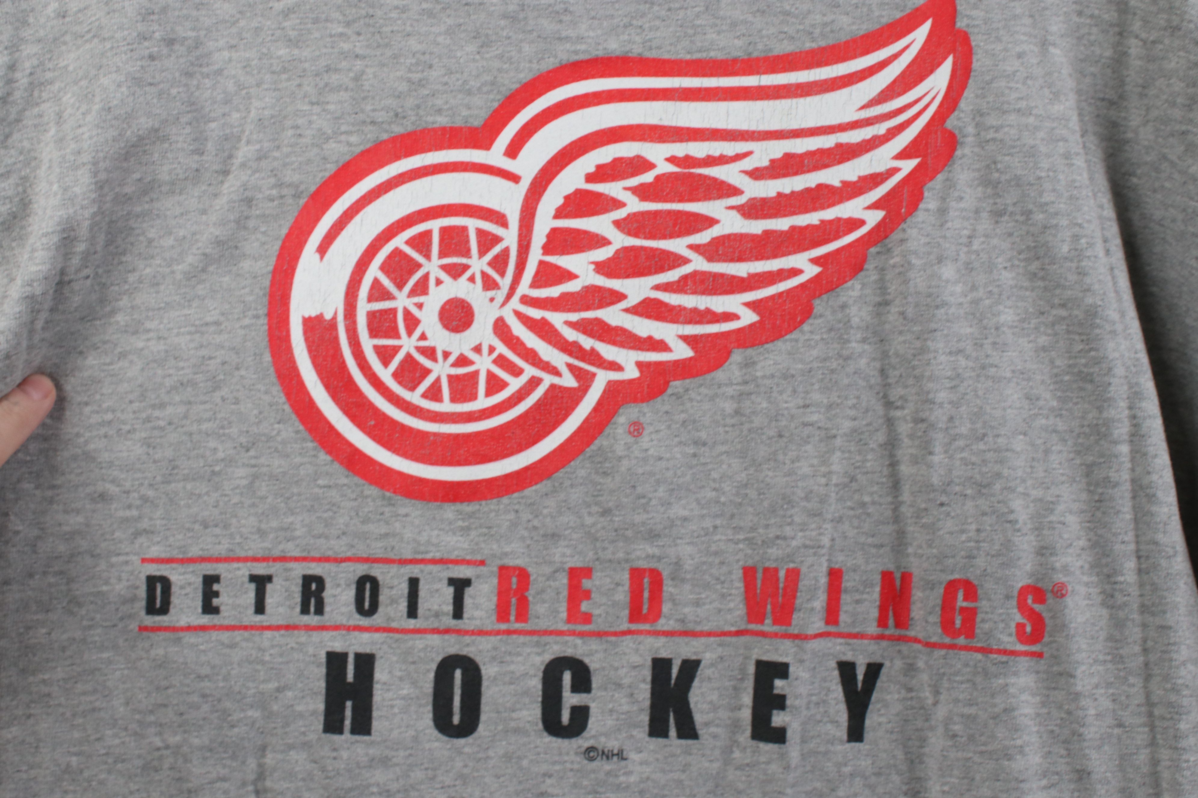 Vintage Vintage 90s CCM Hockey Long Sleeve T-Shirt Heather Gray Size US XL / EU 56 / 4 - 11 Thumbnail