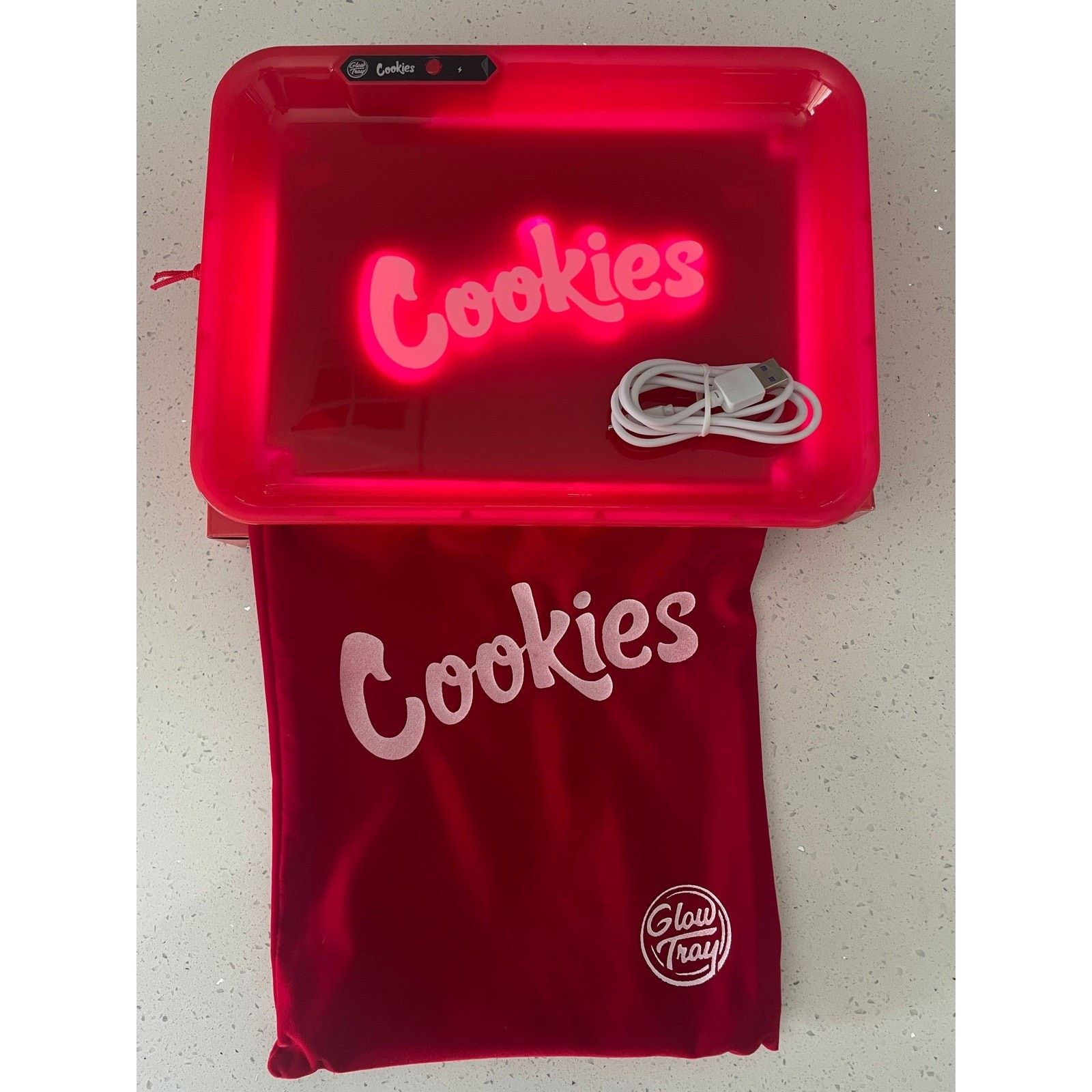 Cookies Cookies Rolling Tray Huntz Red LED Glow NEW Size ONE SIZE - 2 Thumbnail