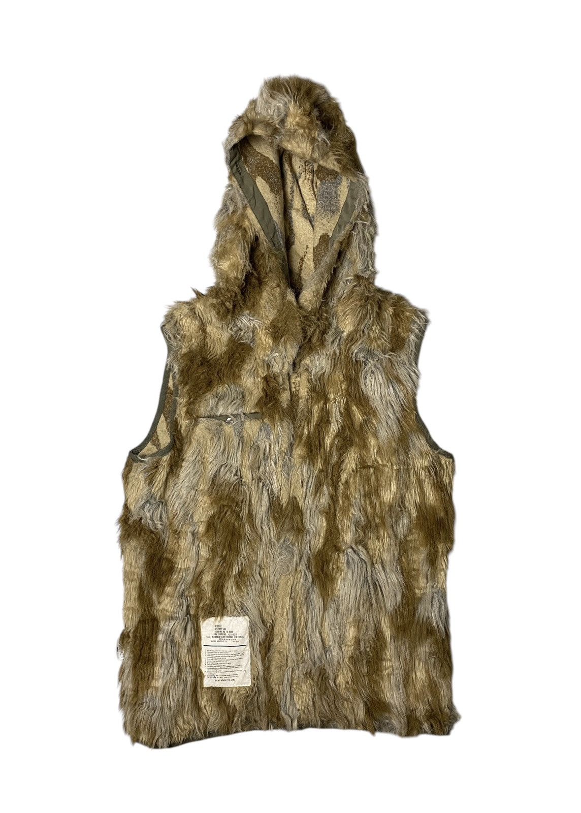 If Six Was Nine 2000's Moussy Fur Military Vest Hoodie Size US M / EU 48-50 / 2 - 1 Thumbnail