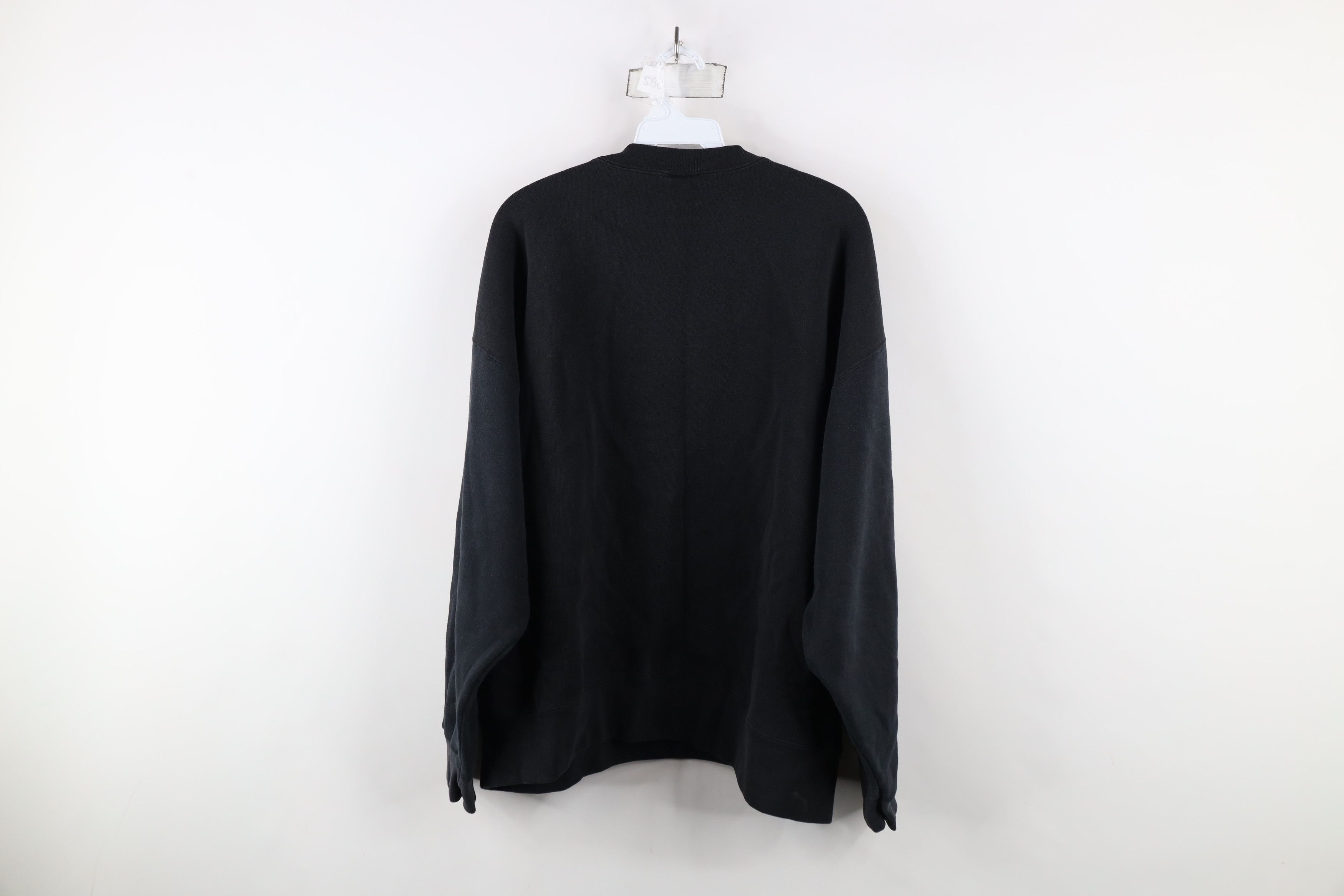 Vintage Vintage 90s Streetwear Fit Crewneck Sweatshirt Black USA Size US XXL / EU 58 / 5 - 9 Thumbnail