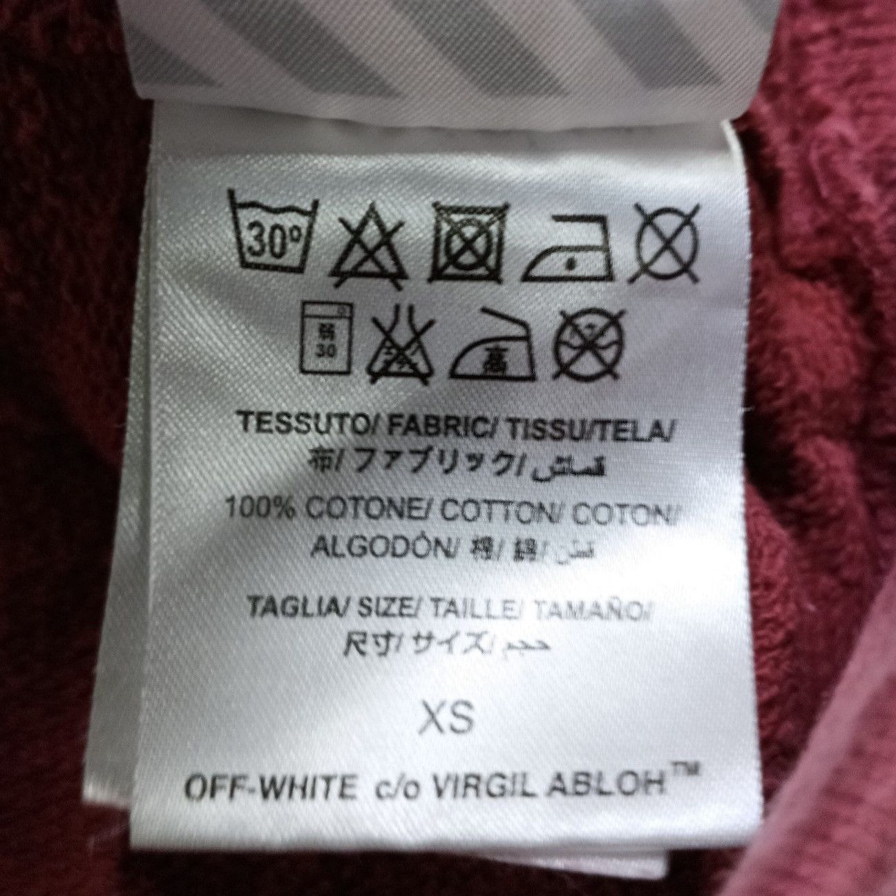 Off-White OFF-WHITE Diag Helvetica Over Hoodie Size US XS / EU 42 / 0 - 4 Thumbnail