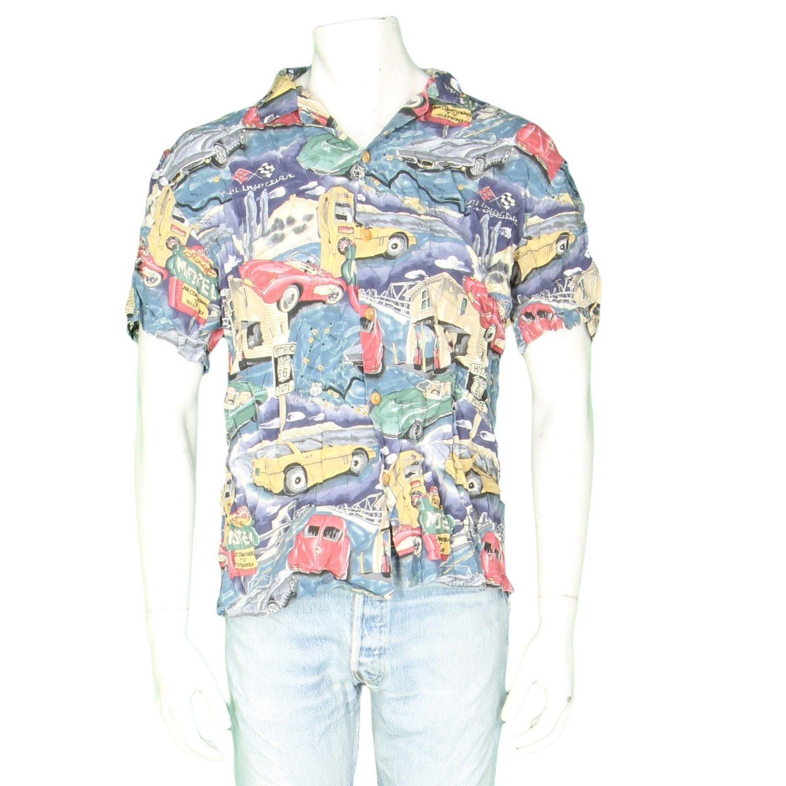 Other Vintage Route 66 California Tourist Hawaiian Aloha Shirt Size US M / EU 48-50 / 2 - 2 Thumbnail