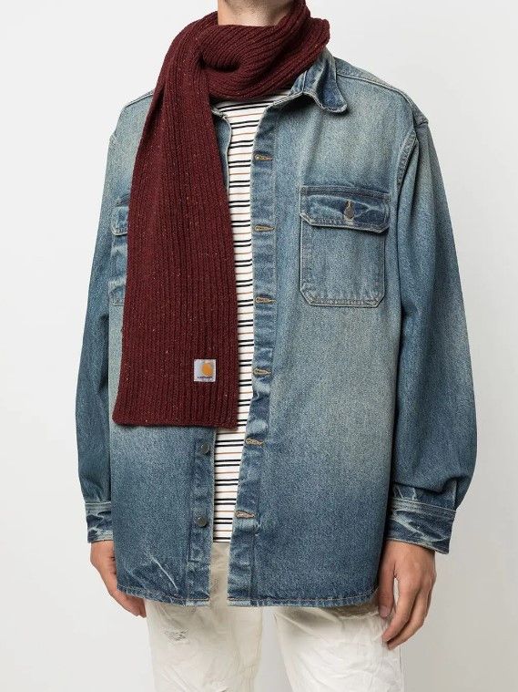 Carhartt Carhartt WIP Anglistic Plain wool blend scarf. Size ONE SIZE - 1 Thumbnail