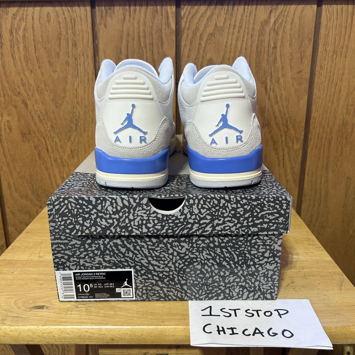Designer × Jordan Brand × Nike Air Jordan 3 Retro Lucky Shorts CT8532-101 Size 10.5 NEW Size US 10.5 / EU 43-44 - 3 Thumbnail