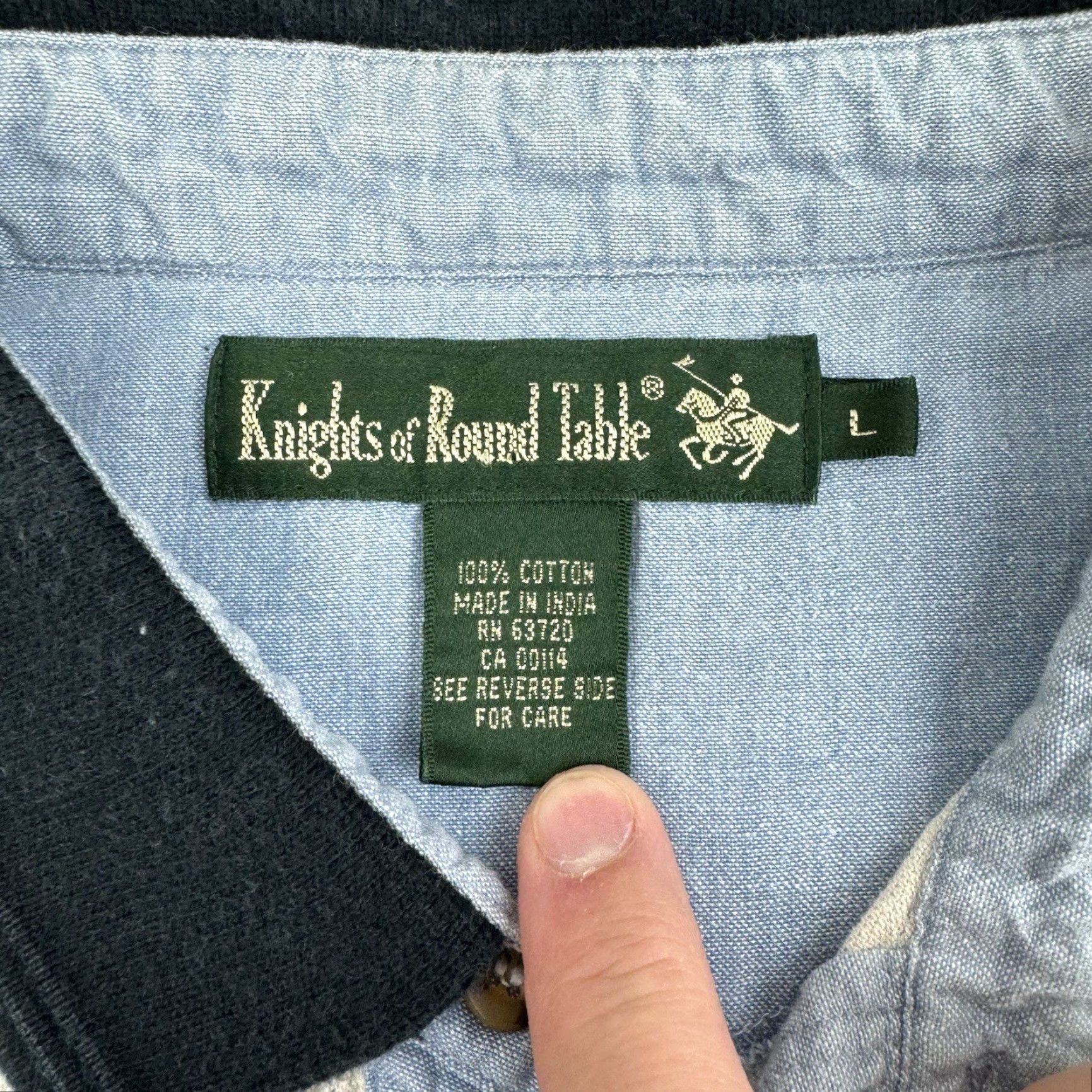 Vintage Vintage Knights Of Round Table Polo Shirt Print Fishing Lure Cream Large Adult Size US L / EU 52-54 / 3 - 3 Thumbnail