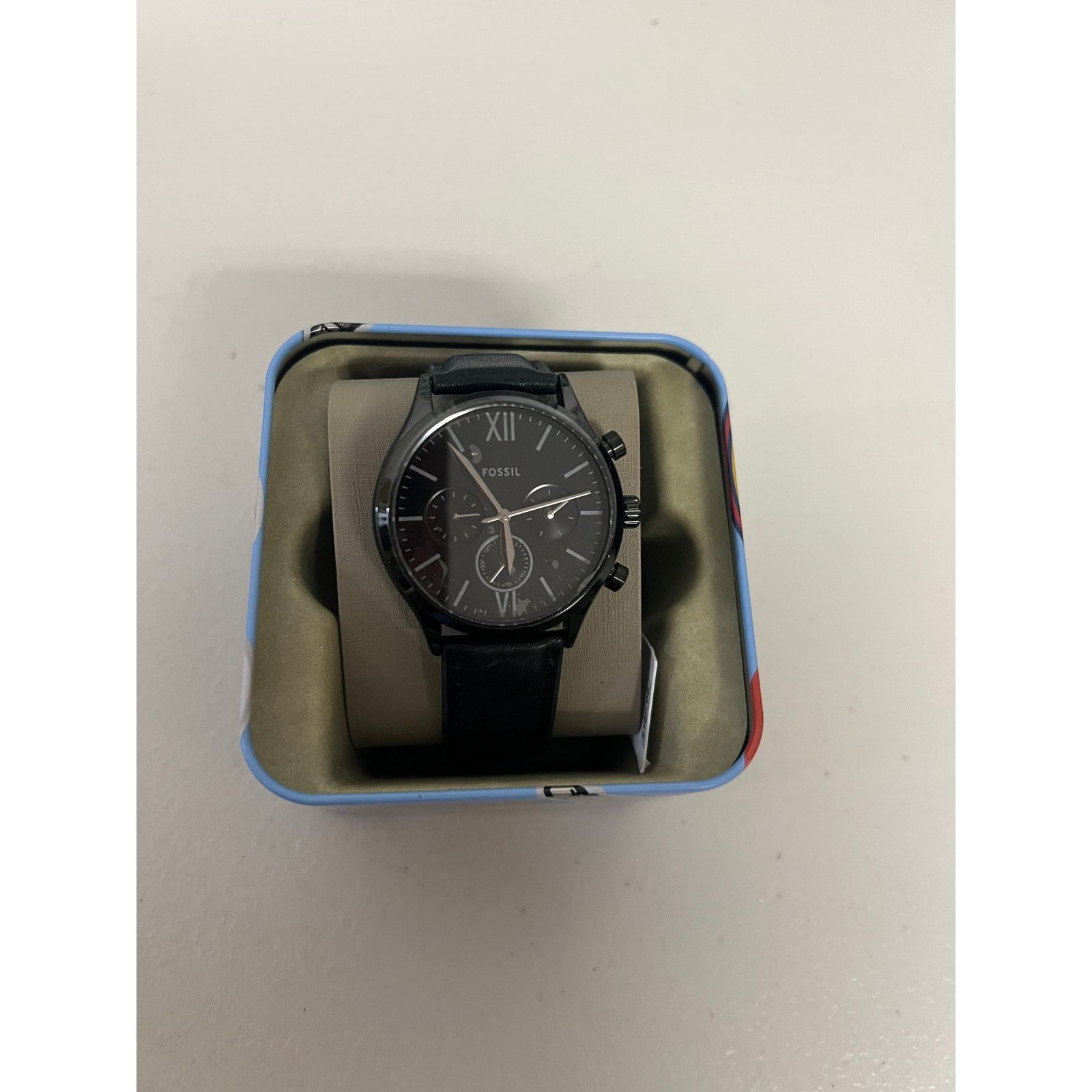 Fossil Fossil BQM2364 Fenmore Multifunction Black Leather Watch Size ONE SIZE - 1 Thumbnail