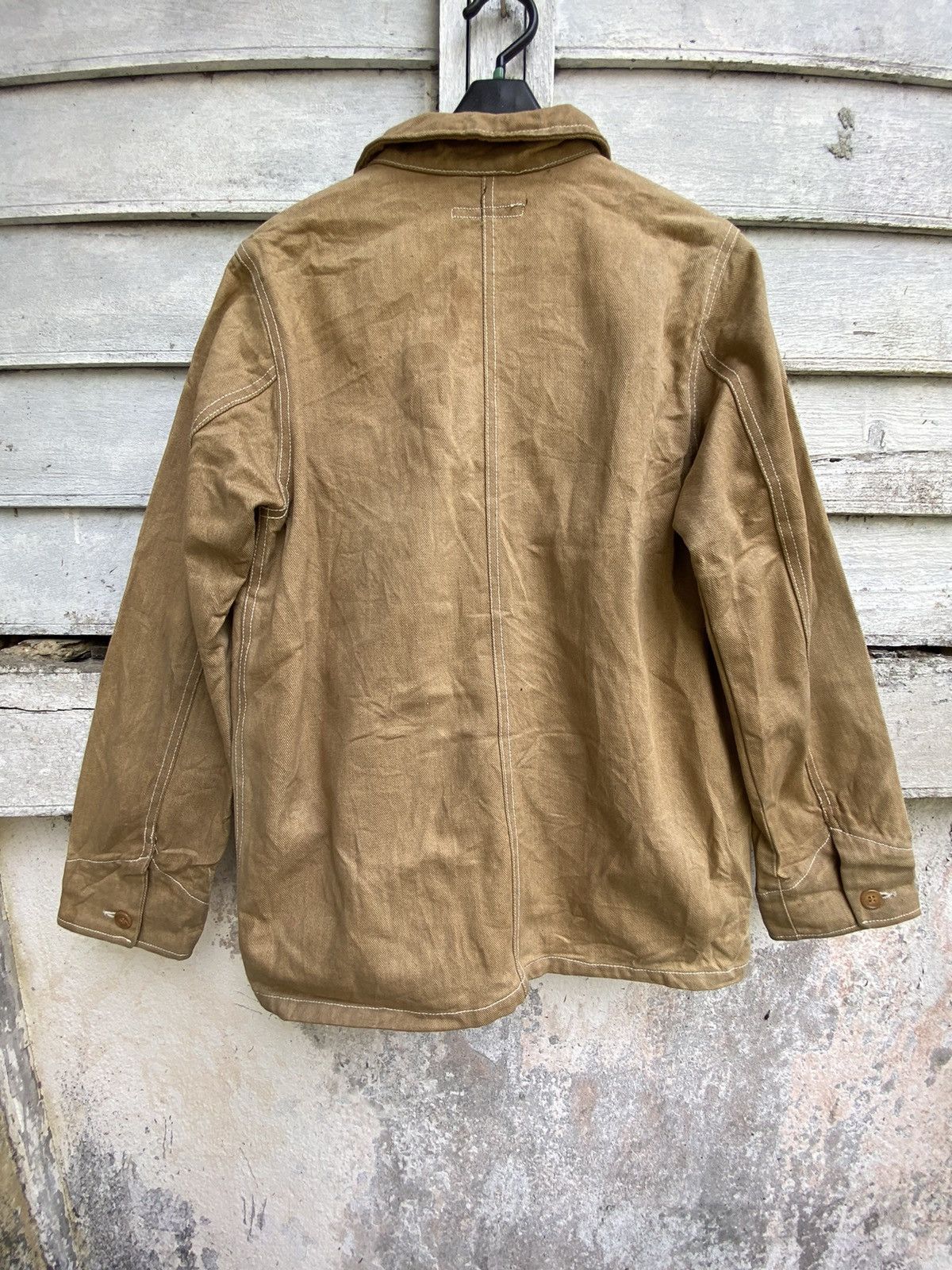 Japanese Brand Culture Medium Stain Wash Minimalist Denim Jacket Size US S / EU 44-46 / 1 - 4 Thumbnail