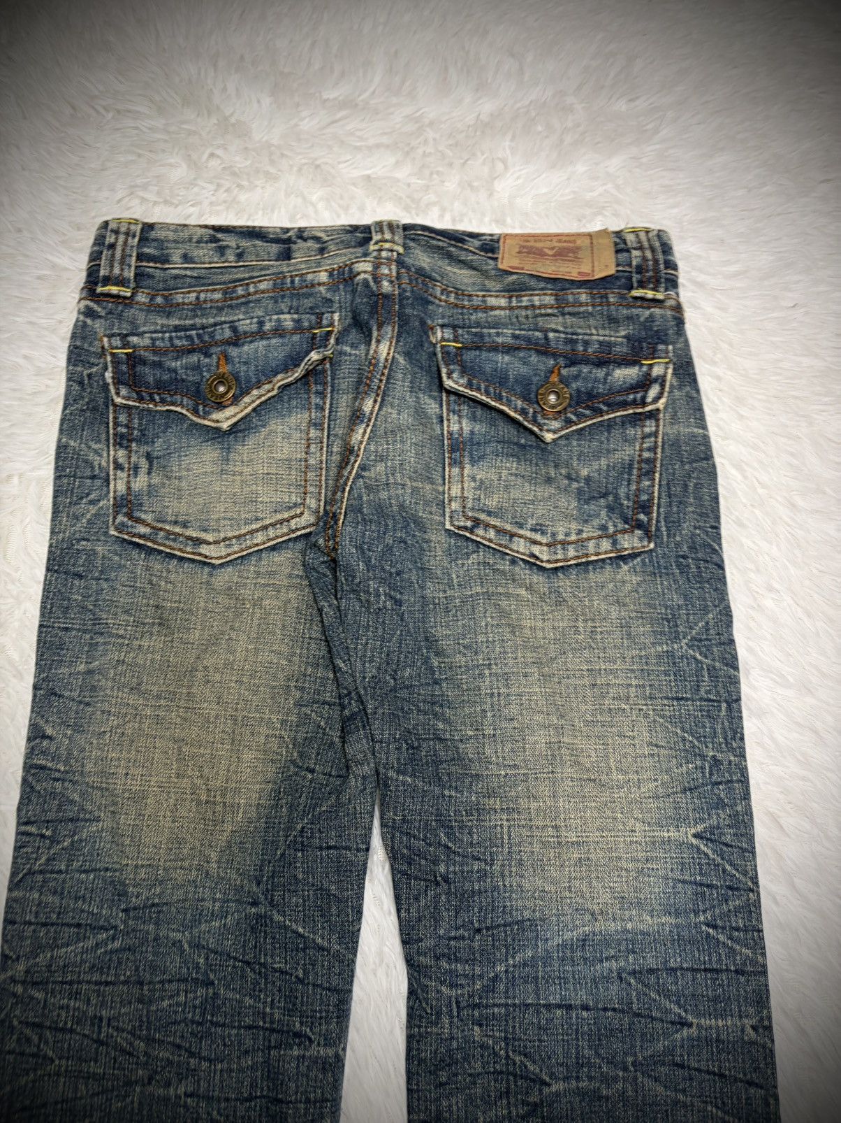 Tornado Mart Japanese brand mudwash vintage flared jeans Size 28" / US 6 / IT 42 - 5 Thumbnail