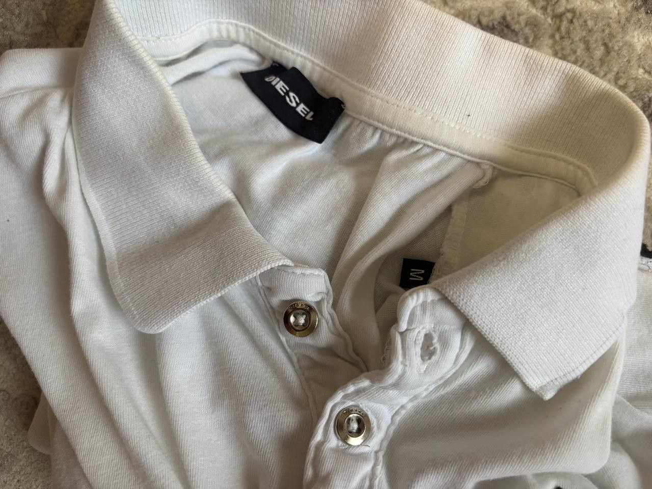 Diesel Diesel “Miami Music Lovers Club” Polo Shirt – White – Size M Size US M / EU 48-50 / 2 - 3 Thumbnail