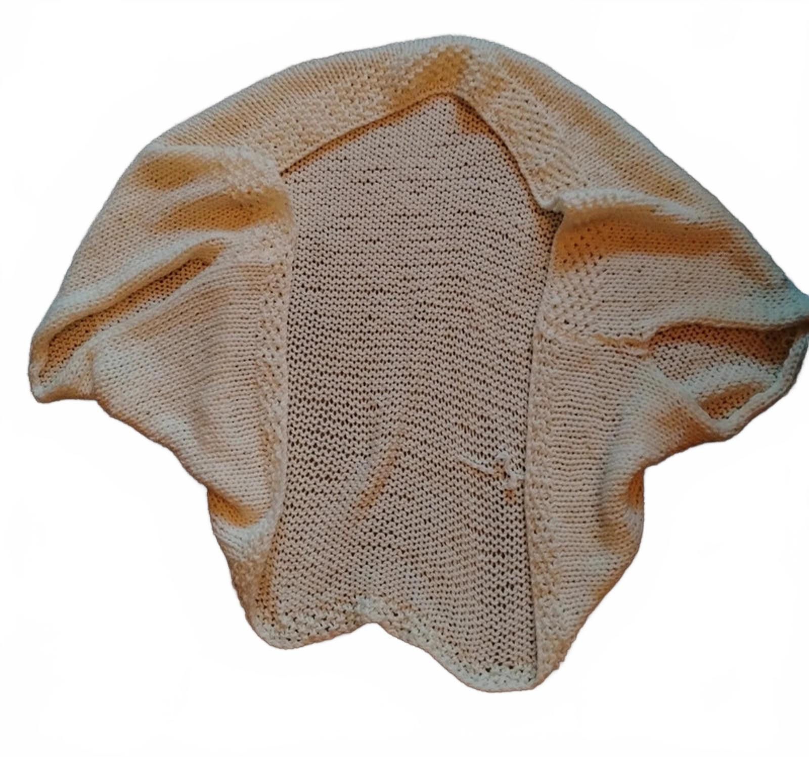 NBDN Nobrandedon Cream chunky knit open front cocoon cardigan shrug size 6/8 Size S / US 4 / IT 40 - 1 Thumbnail