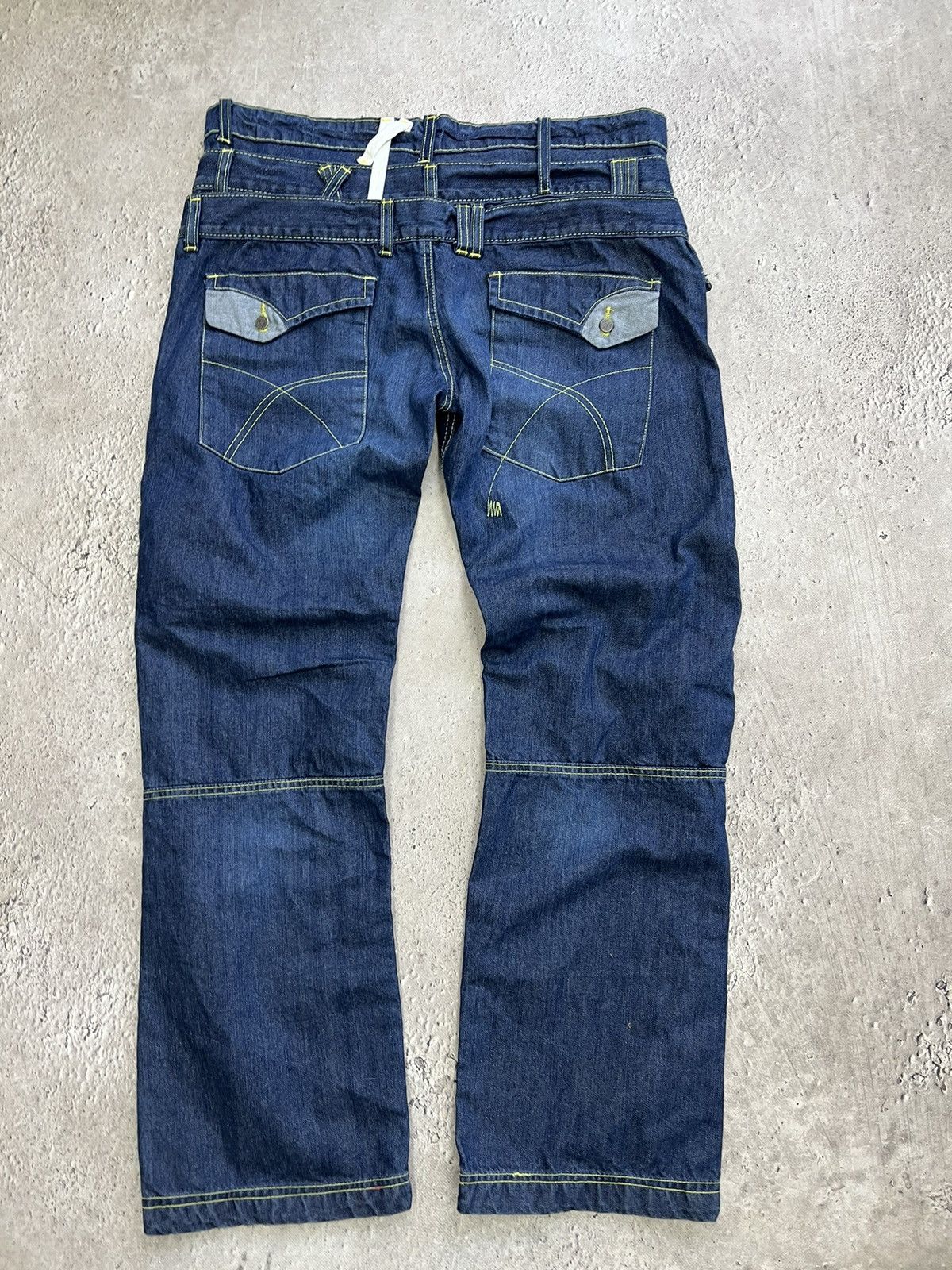 Japanese Brand × Junya Watanabe × Le Grande Bleu (L.G.B.) Vintage Japanese flare wide-leg 3D pocket utility cargos Size US 32 / EU 48 - 10 Thumbnail
