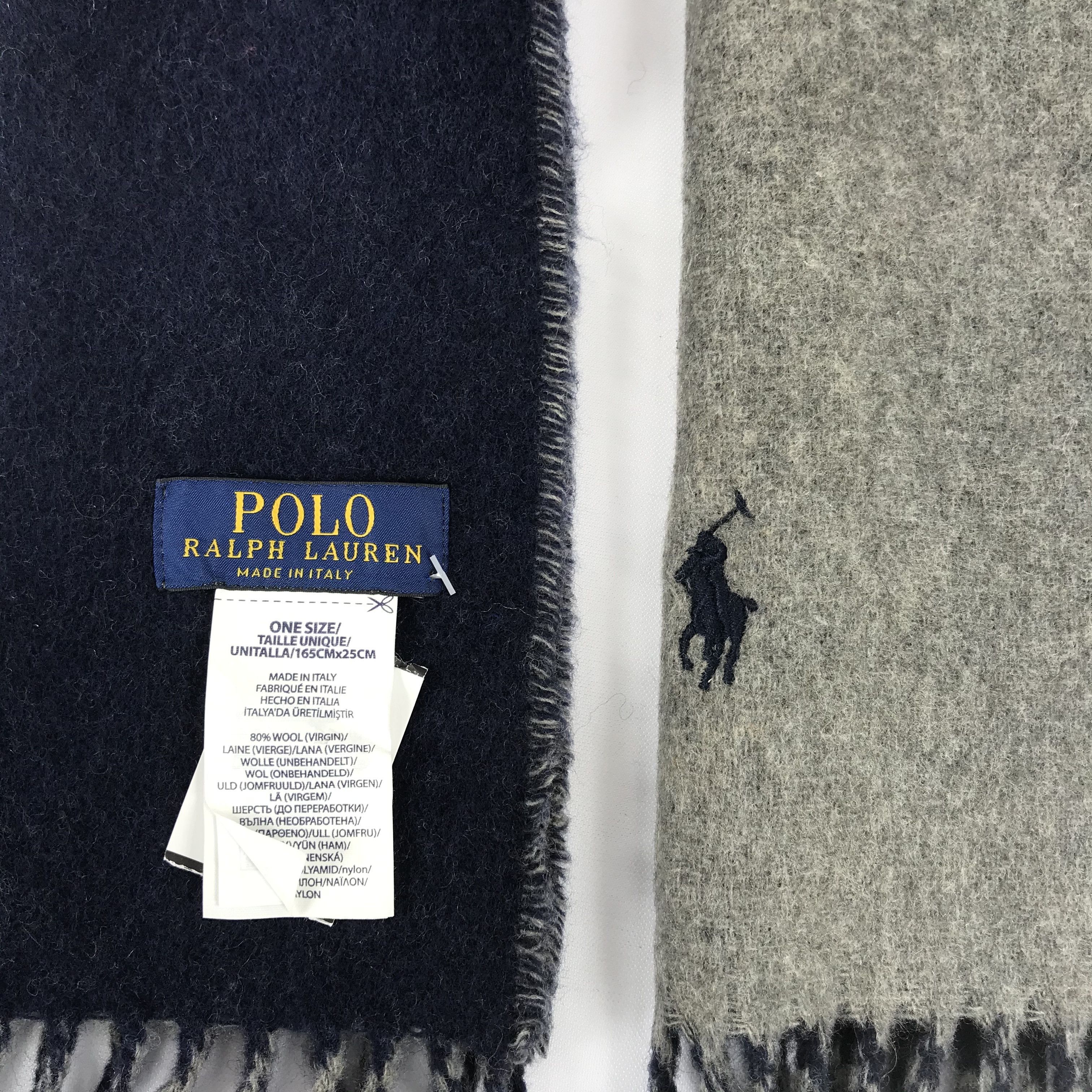 Polo Ralph Lauren Vintage Polo Ralph Lauren Scarf Fringe Muffler Wool. Size ONE SIZE - 5 Thumbnail