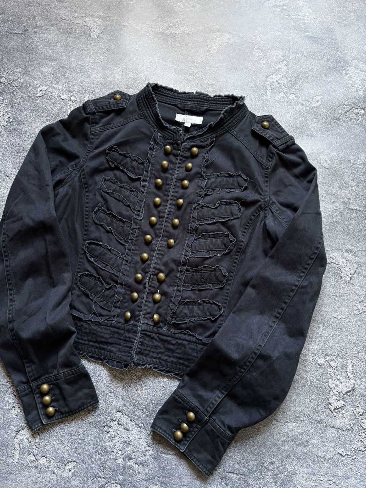Hysteric Glamour Crazy Vintage Military Napoleon Japanese Grunge Jacket Y2K Size S / US 4 / IT 40 - 3 Thumbnail