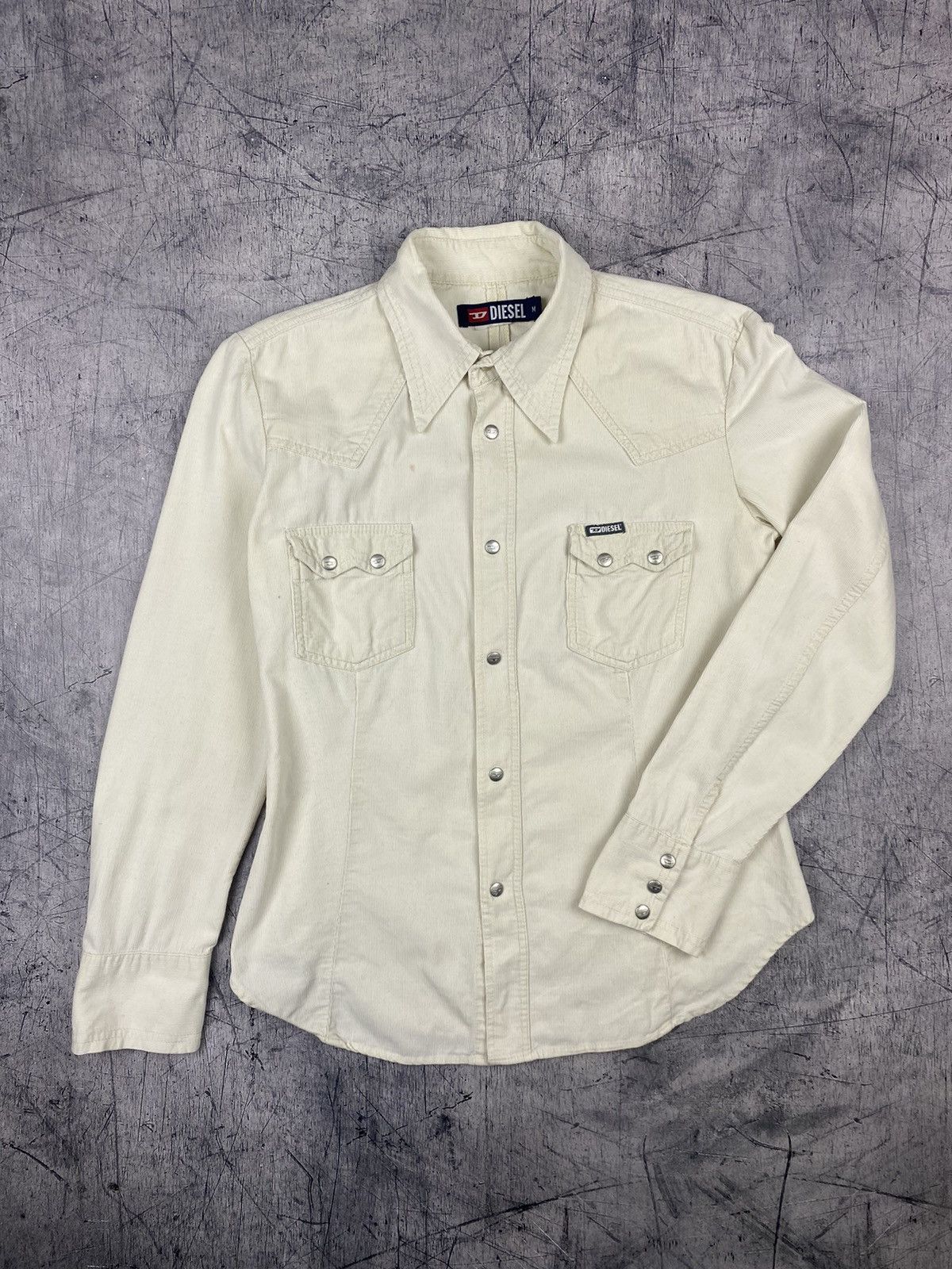 Diesel Vintage Diesel Velvet Button Up Shirt Size M / US 6-8 / IT 42-44 - 2 Thumbnail