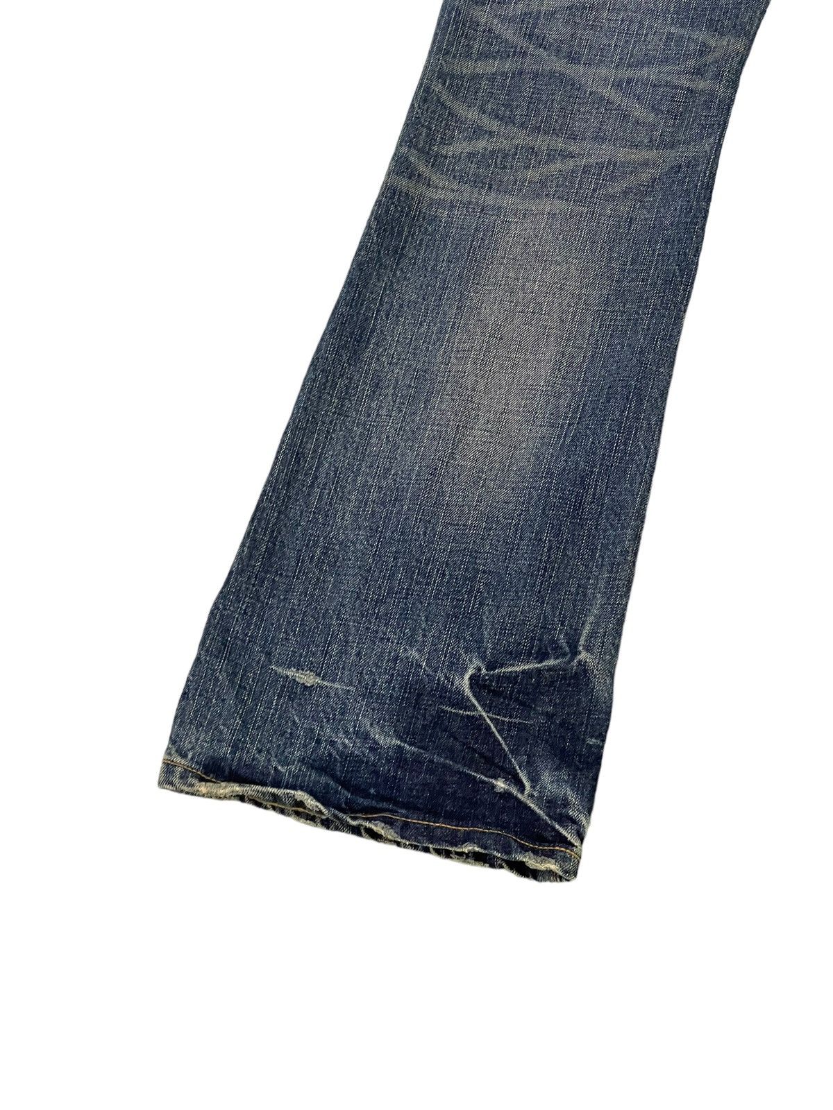 Japanese Brand Flare Jeans Sanford Distress Low Rise Boot Cut 8🟦1 Size US 30 / EU 46 - 17 Thumbnail