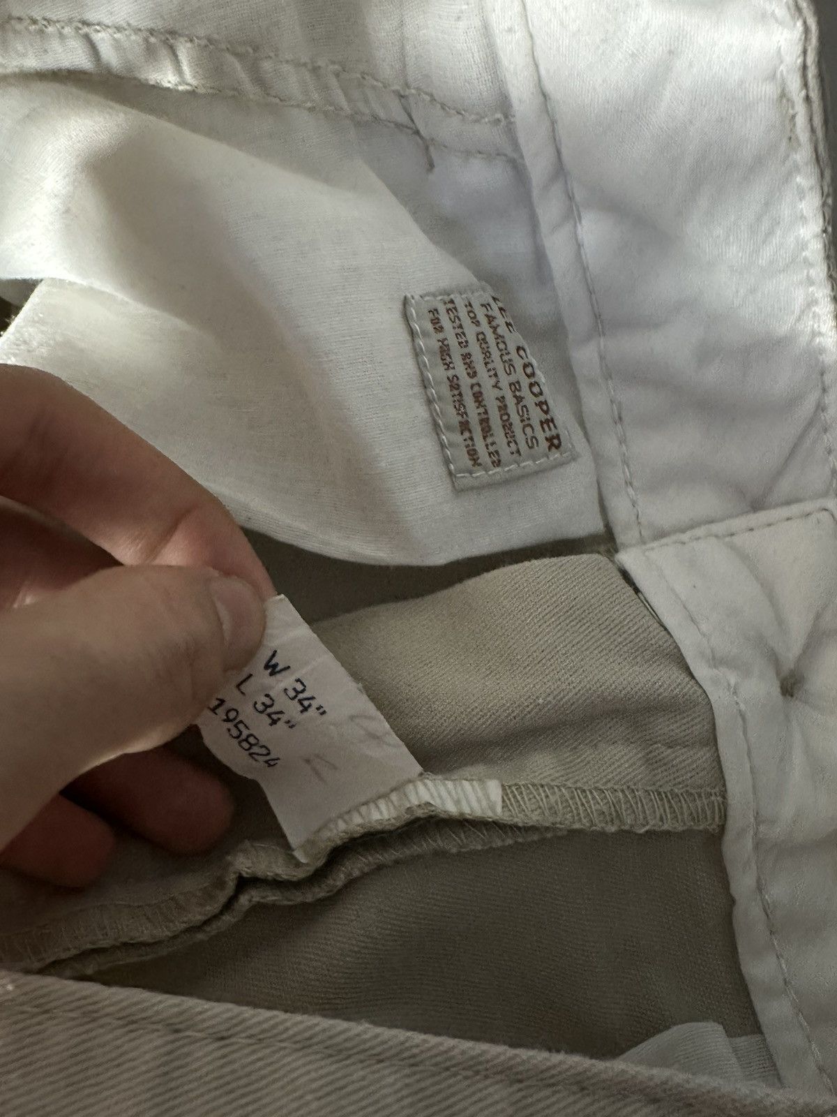 Lee × Vintage AVANT-GARDE Vintage LEE Flared Stonewashed Y2K Summer Pants Size 34" / US 12 / IT 48 - 9 Thumbnail