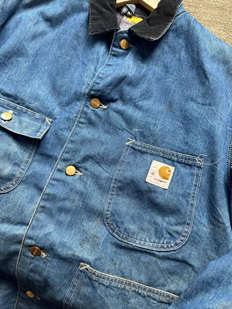 Carhartt VINTAGE CARHARTT DENIM CHORE JACKET Size US L / EU 52-54 / 3 - 6 Thumbnail