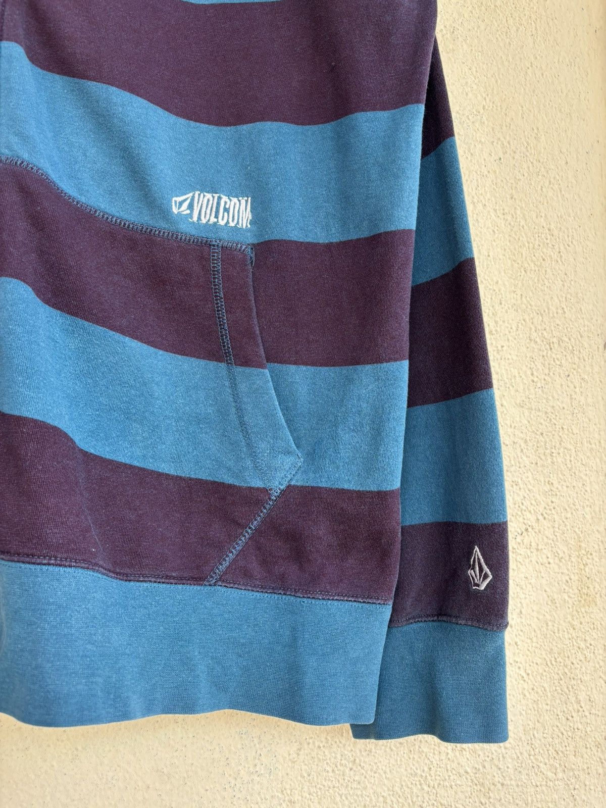 Volcom Volcom Full Zipper Zip Up Stripes Hoodie Size US XL / EU 56 / 4 - 5 Thumbnail