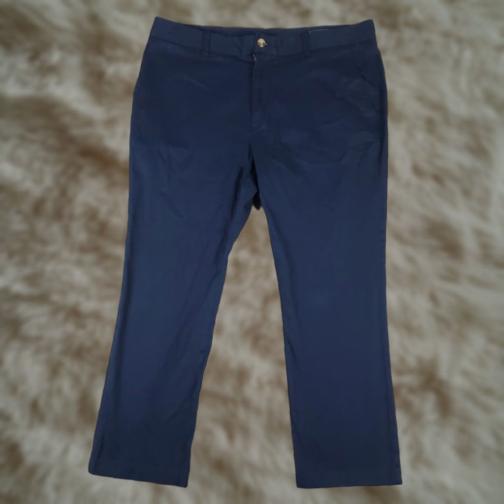 Vineyard Vines VINTAGE Vineyard Vines Men’s Pants Size 36x27 Blue Chino Flat Front Casual Dress Size US 36 / EU 52 - 1 Thumbnail