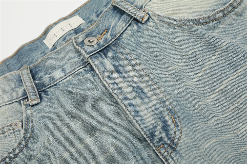 Japanese Brand American street washed distressed jeans Size US 32 / EU 48 - 3 Thumbnail