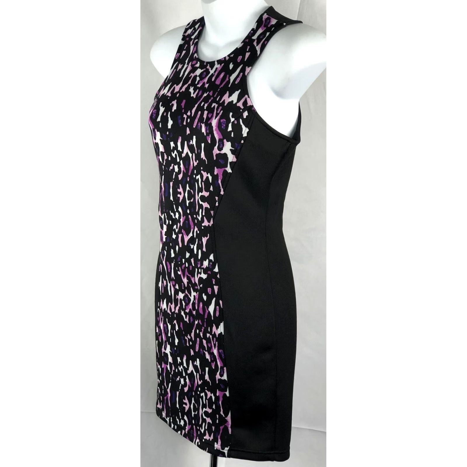 Forever 21 FOREVER 21 Halter Sleeveless Dress S Black Pink Animal Bodycon Punk Glam 90s Women Short Dress Black/pink Animal Print Dress Lifetime? Size S / US 4 / IT 40 - 3 Thumbnail