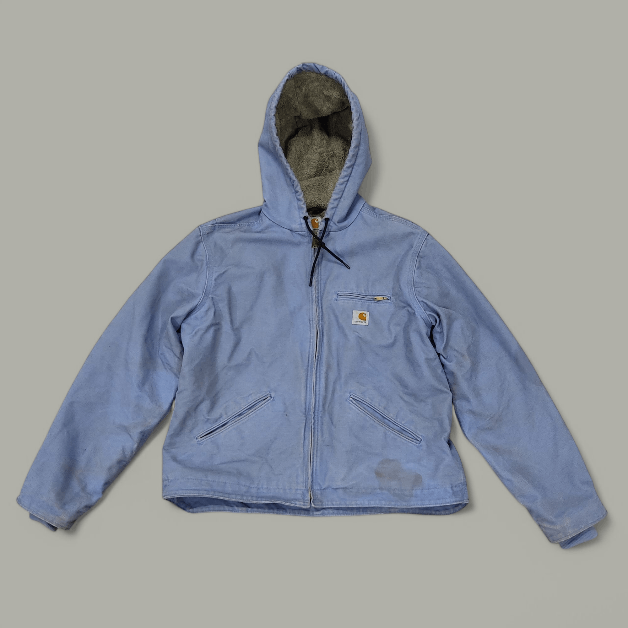 Carhartt CARHARTT Sherpa Lined Cropped Zipper Hooded Jacket Size L / US 10 / IT 46 - 2 Thumbnail