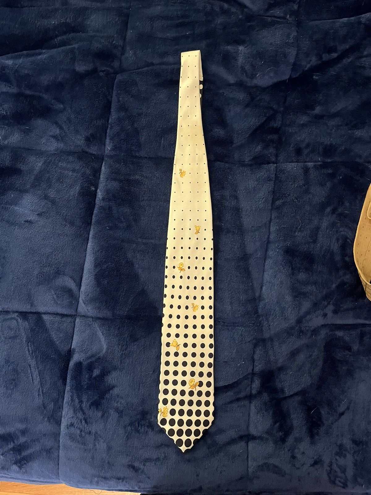 image of Versace Tie in White, Men's