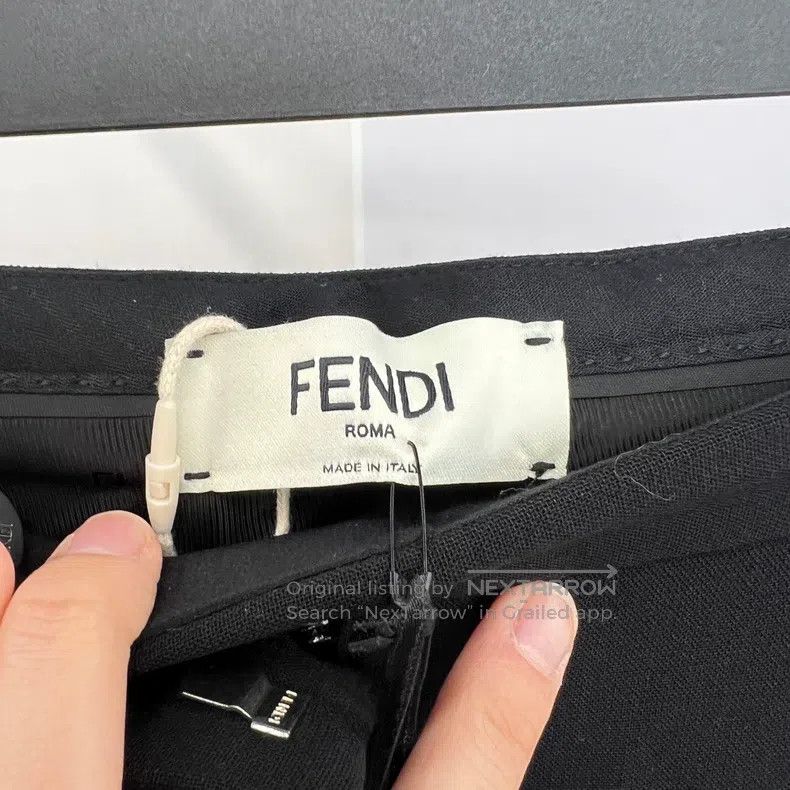Fendi Fendi Trimmed Color-Blocked Casual Pants Size 25" / US 0 / IT 36 - 3 Thumbnail