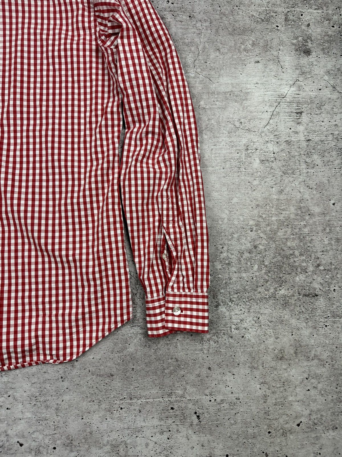 Burberry Burberry Brit Small Logo Check Patterned Button Up Shirt Size US XL / EU 56 / 4 - 17 Thumbnail