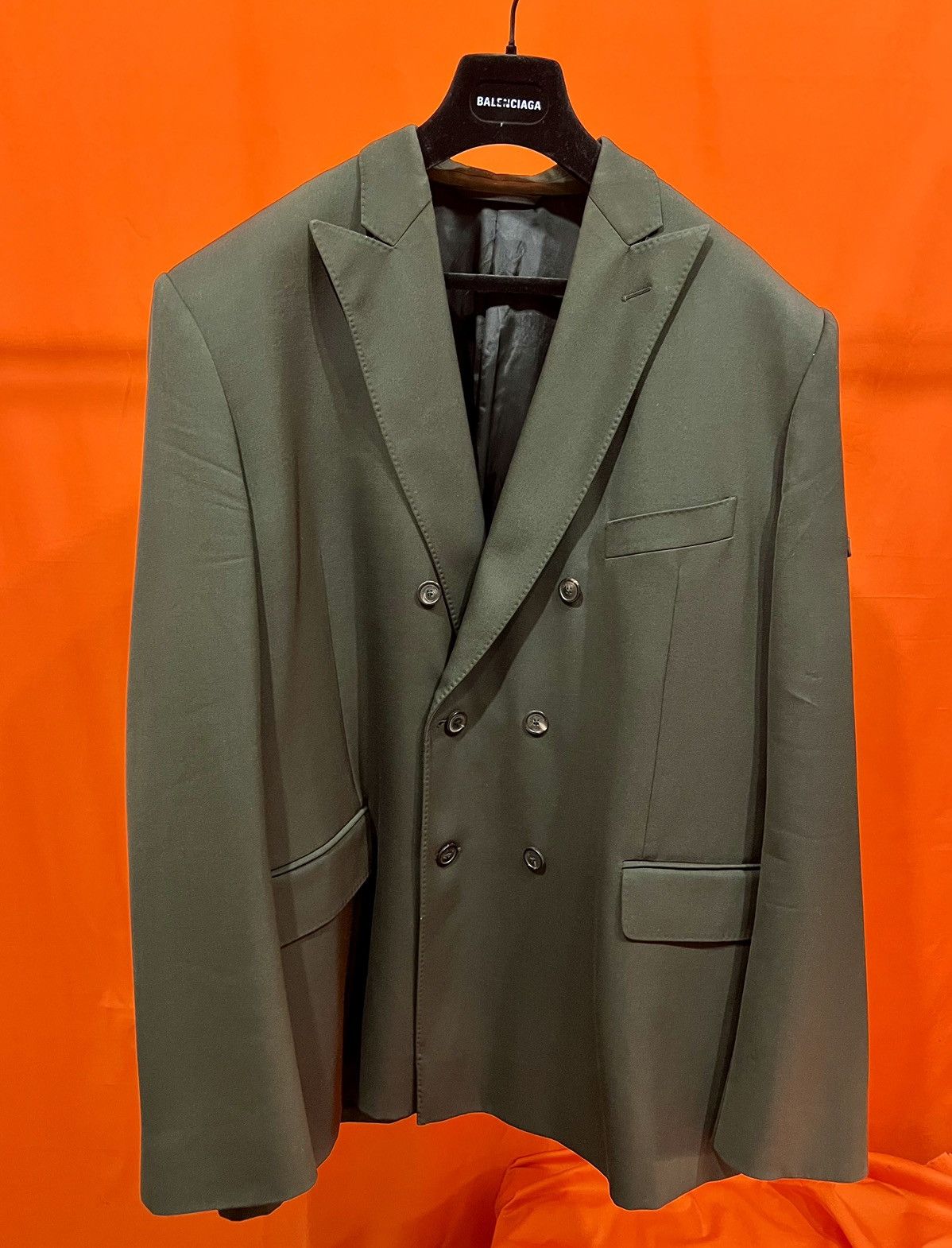 Balenciaga DEMNA hybrid double blazer in dark green size 48 Size 48L - 1 Thumbnail