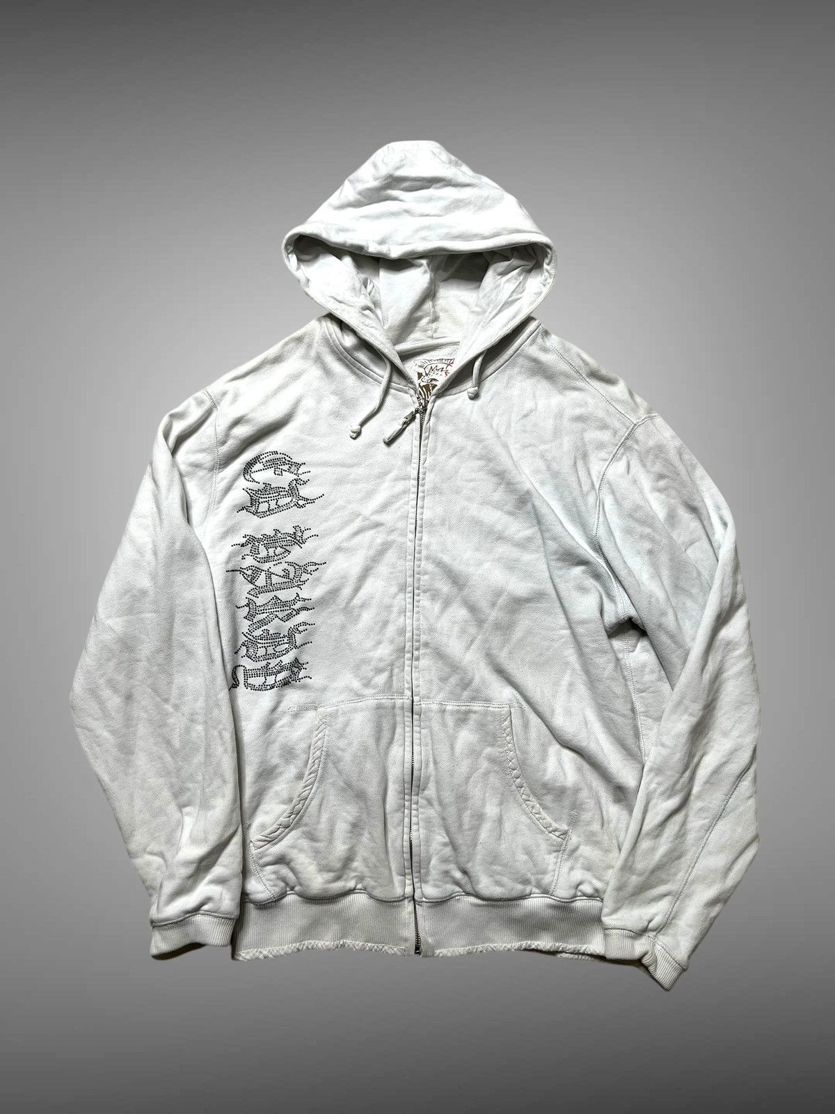 Ed Hardy Ed Hardy x Christian Audigier Full Zip Hoodie Crystal Design Size US L / EU 52-54 / 3 - 1 Thumbnail