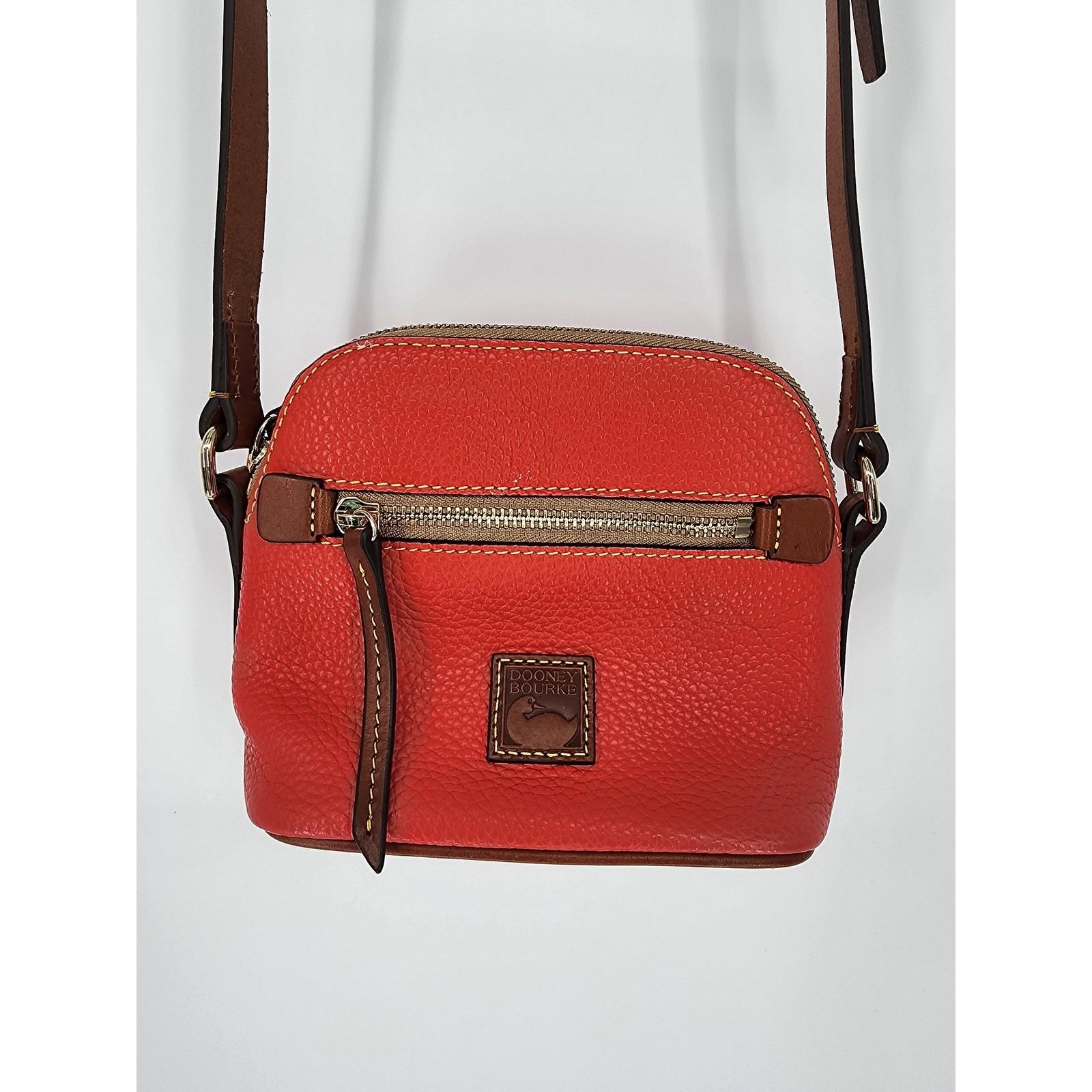 Dooney & Bourke Dooney & Bourke Red Pebbled Leather Mini Crossbody Bag Size ONE SIZE - 17 Thumbnail