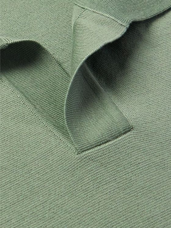 Loro Piana o1w1db10724 Polo Shirt in Light Green Size US S / EU 44-46 / 1 - 5 Thumbnail
