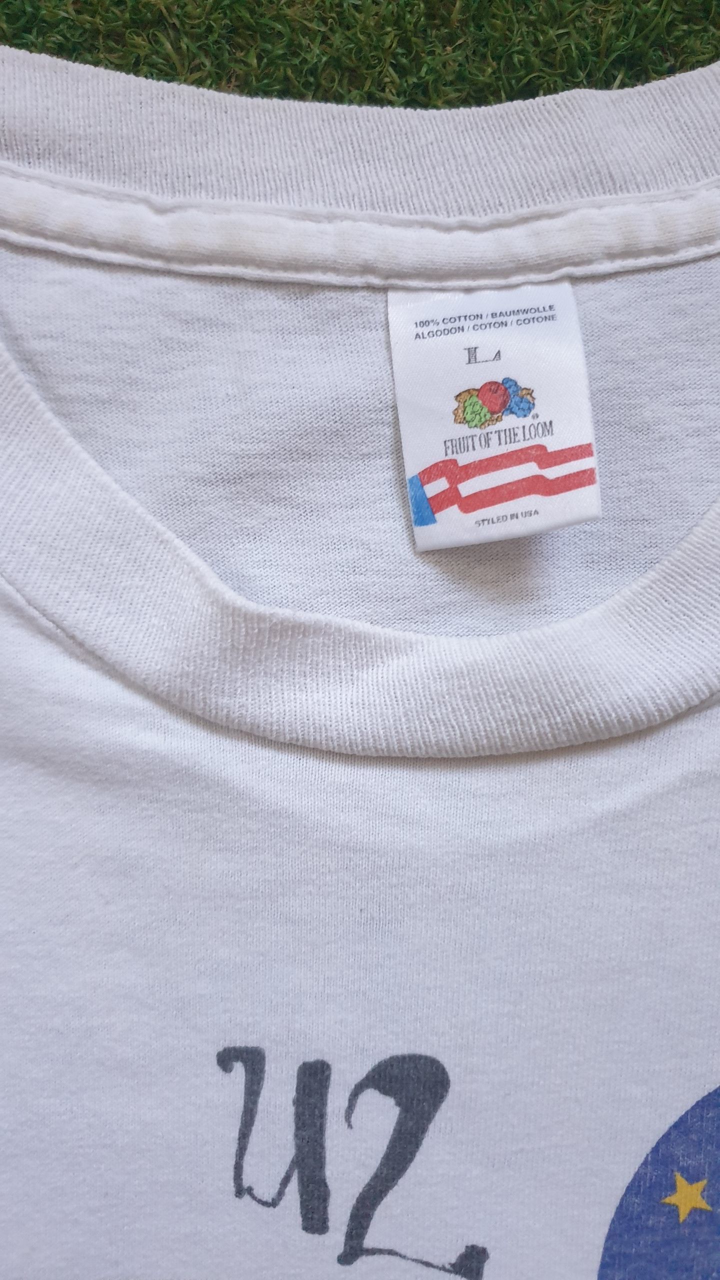 Band Tees × Fruit Of The Loom U2 - ZOOROPA TOUR 1993 Size US L / EU 52-54 / 3 - 4 Thumbnail